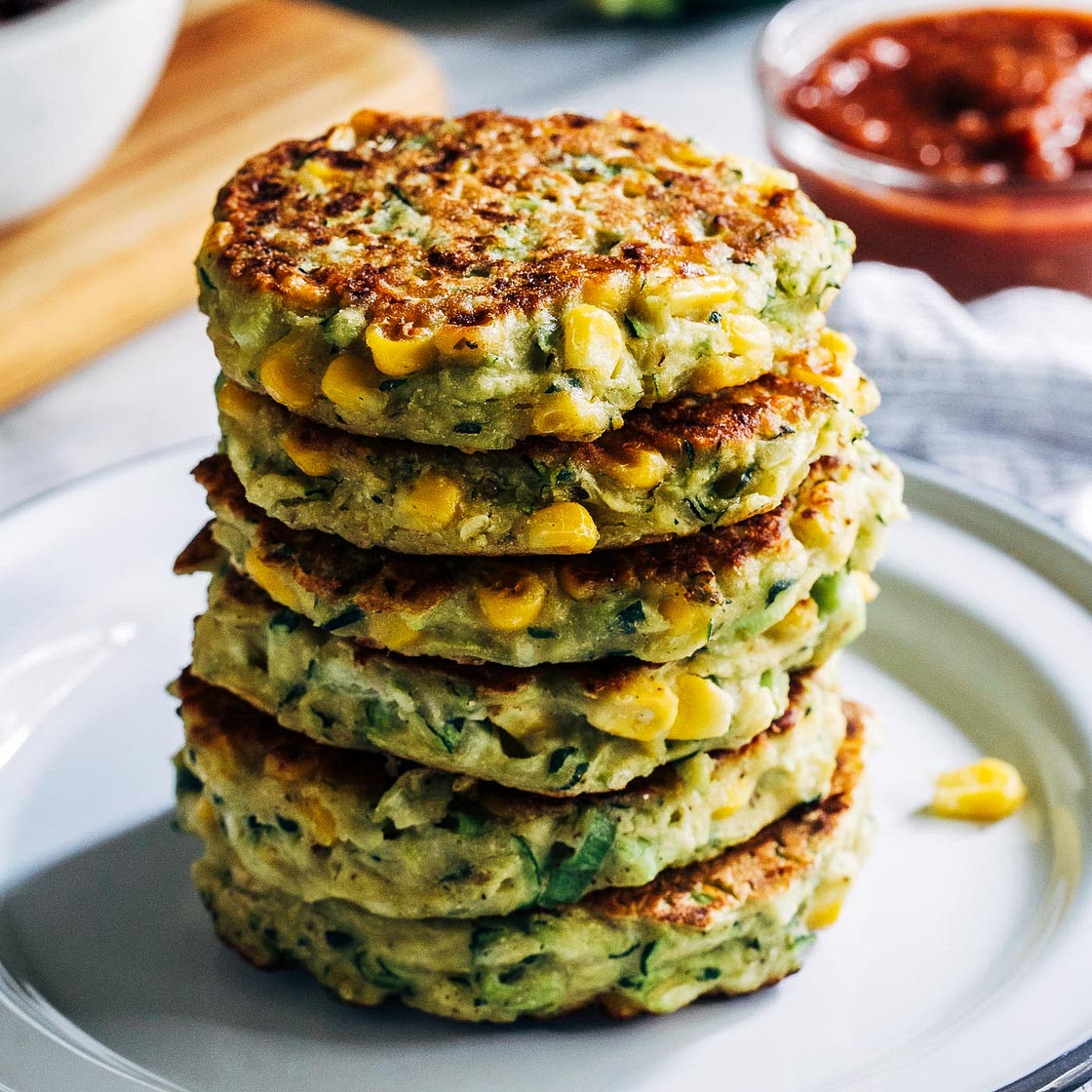 Healthy Zucchini Corn Fritters