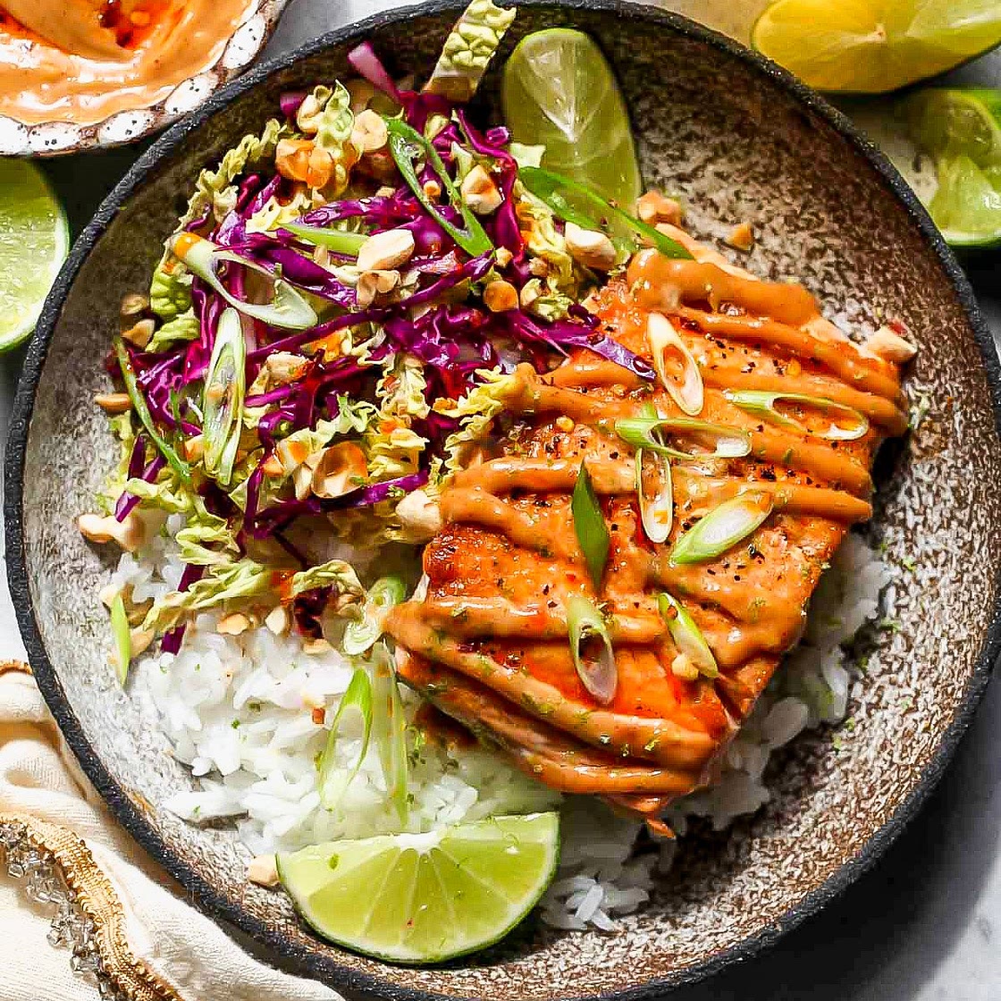 Firecracker Salmon Bowls