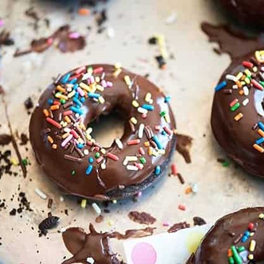 Chocolate Sprinkle Donuts