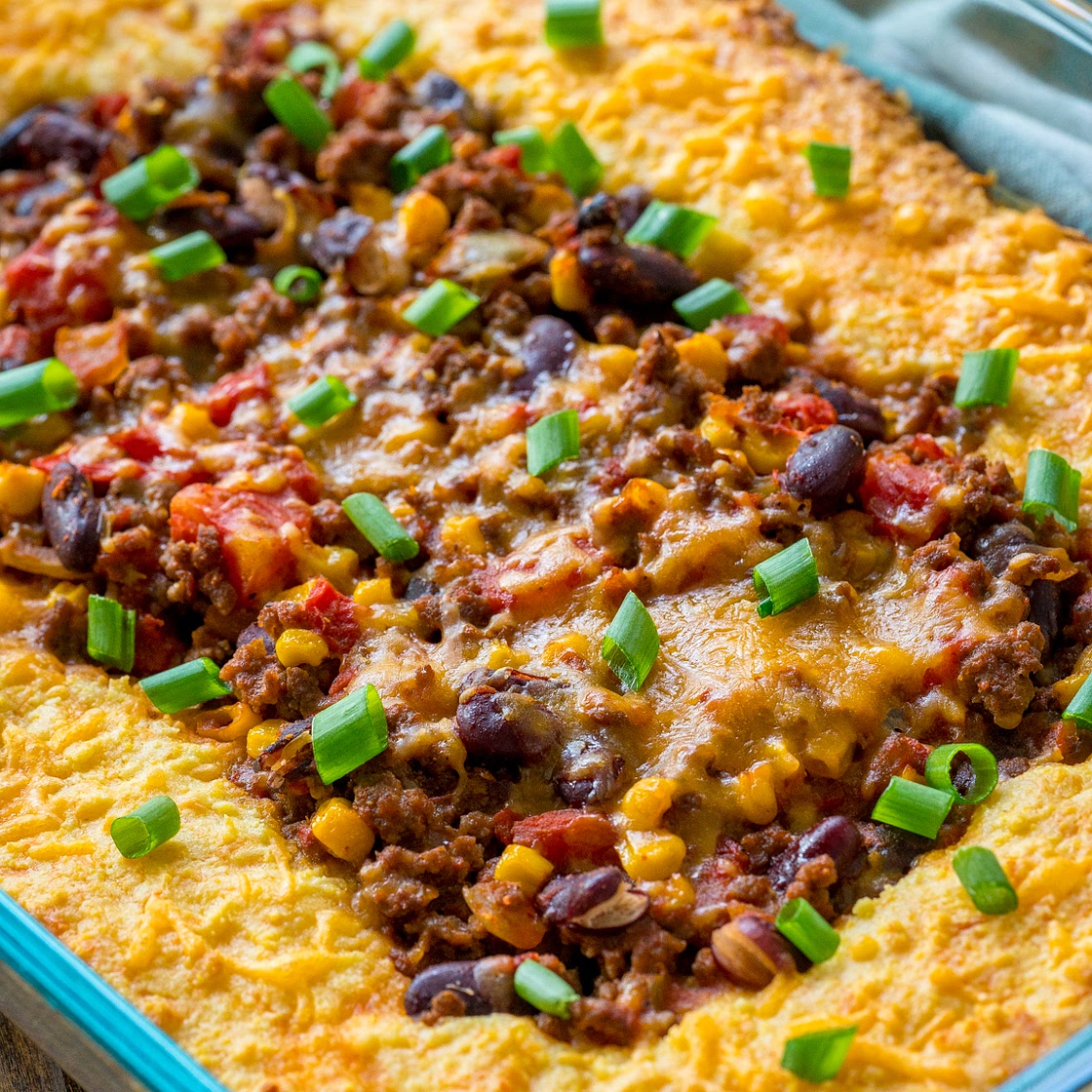 Chili Cornbread Casserole