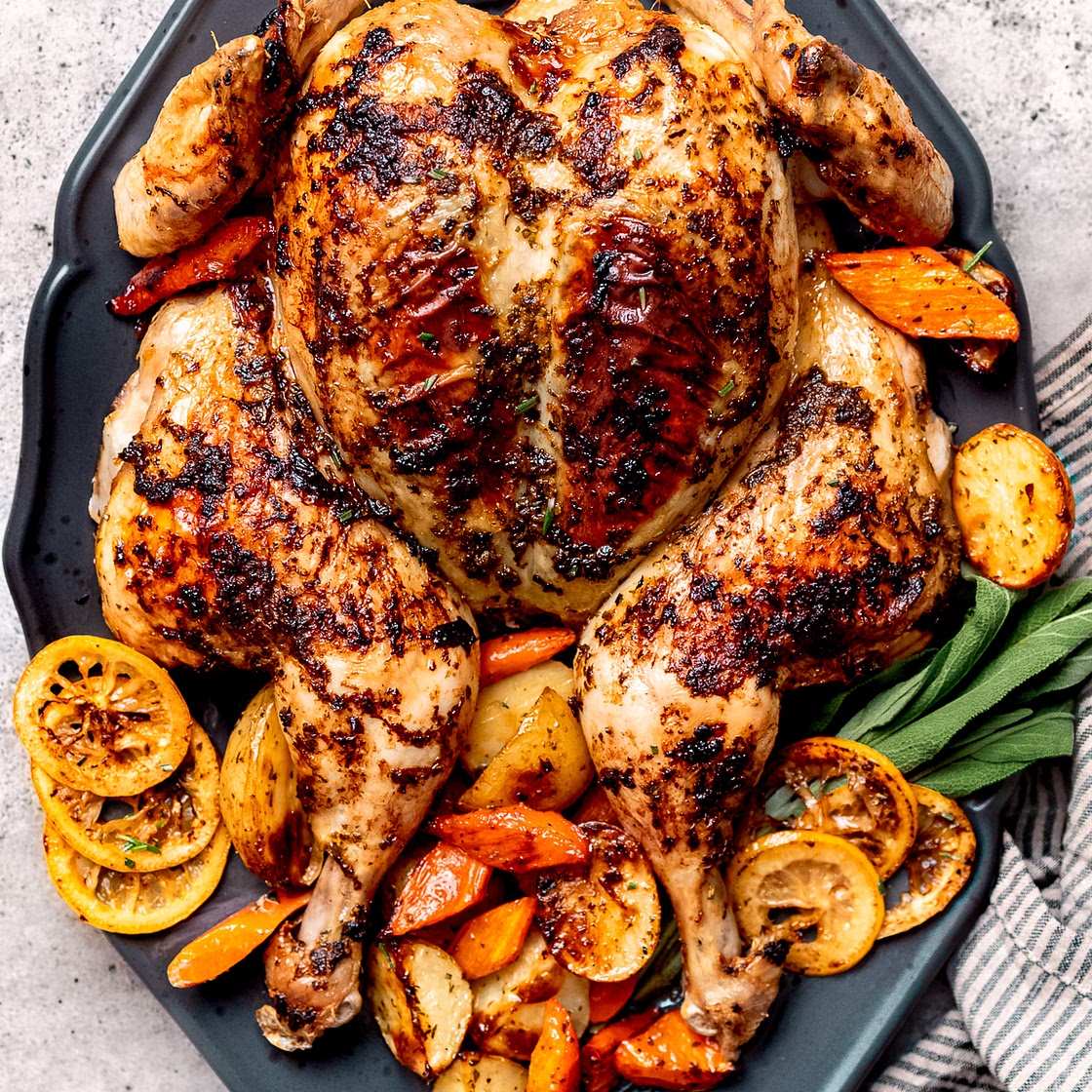 Spatchcock Chicken with Potatoes