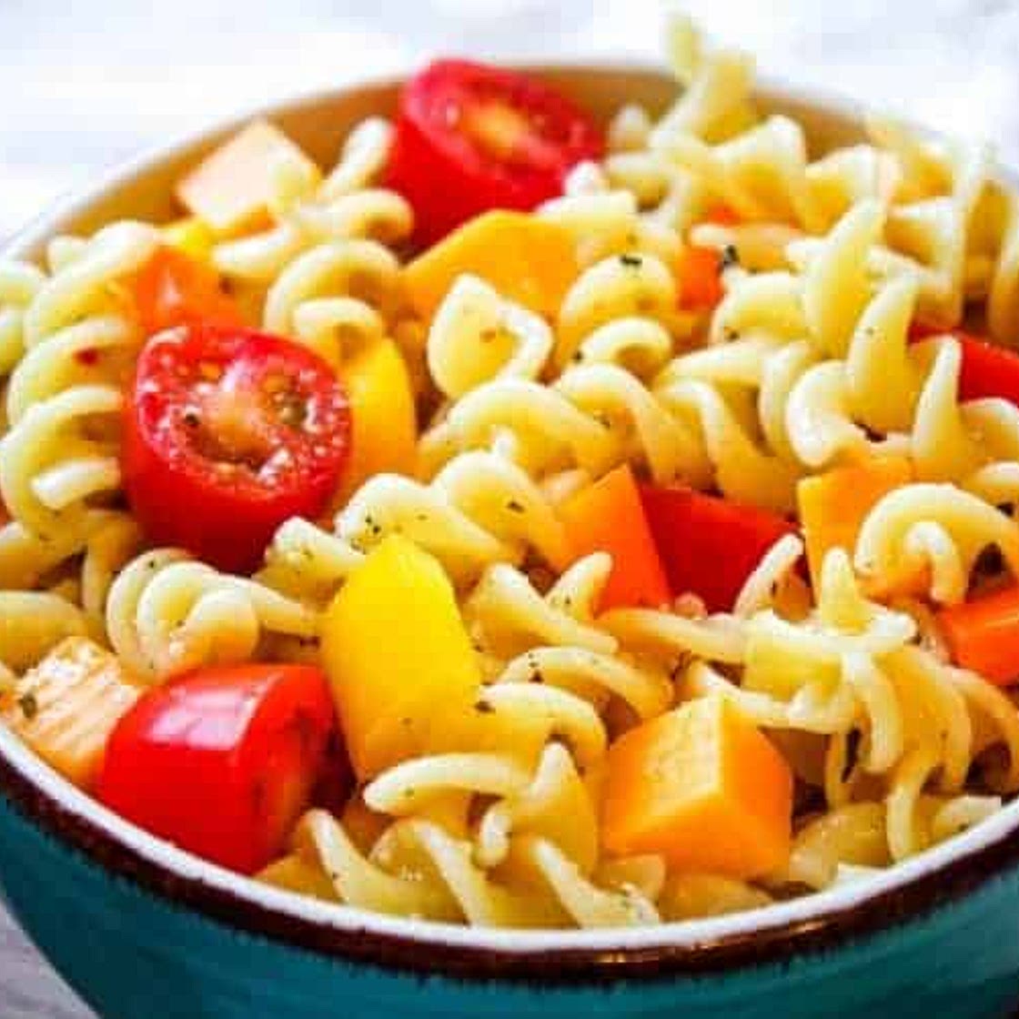 Italian Pasta Salad with No Meat