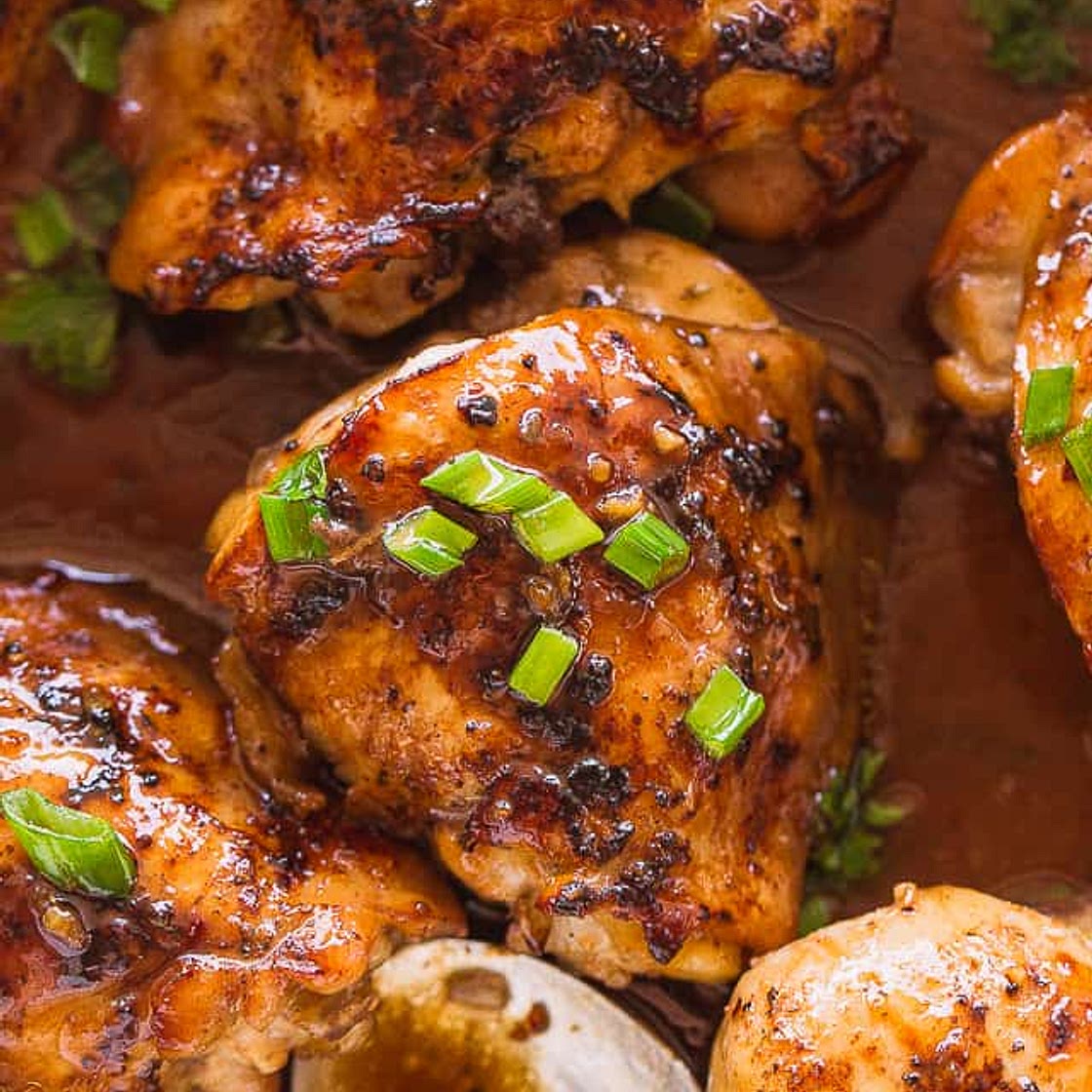 Baked Marinated Chicken Thighs