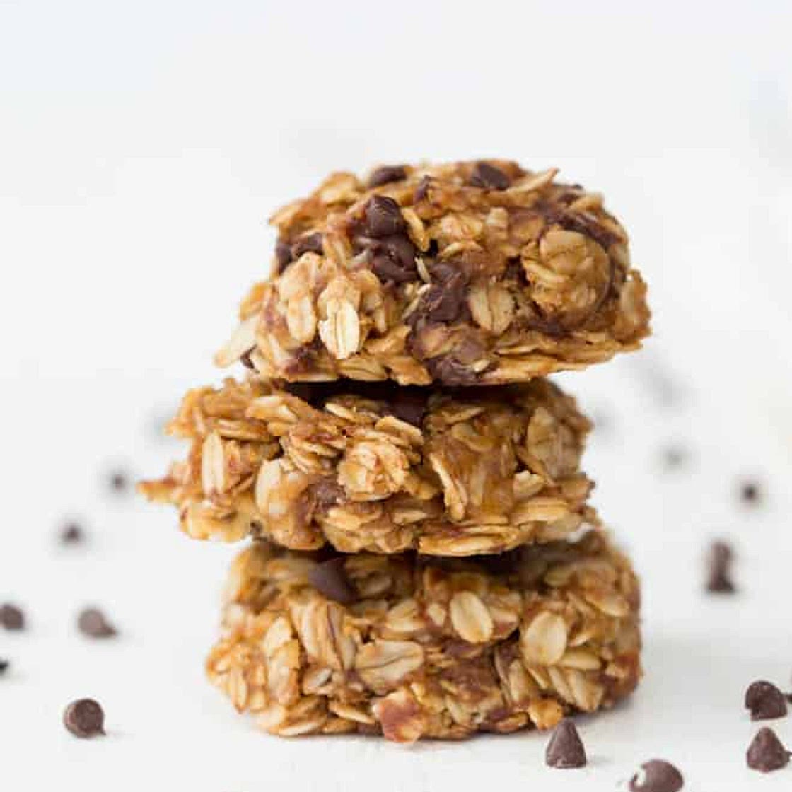 Healthy No Bake Chocolate Peanut Butter Oatmeal Cookies