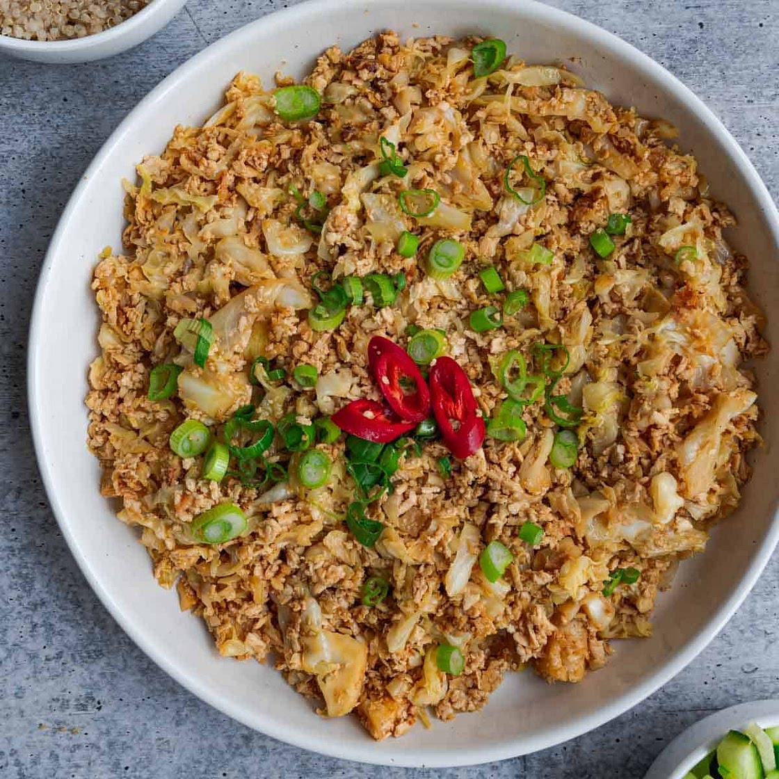 Tofu Cabbage Stir Fry (Low Carb)