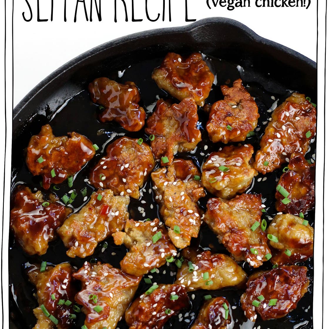 The Quickest & Easiest Seitan Recipe!! (Vegan Chicken!)
