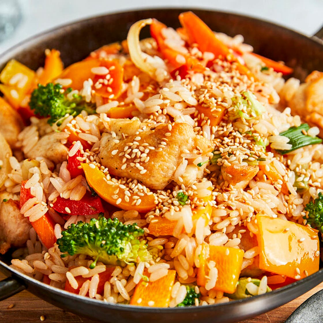 Reis-Hähnchen-Pfanne - so einfach & lecker