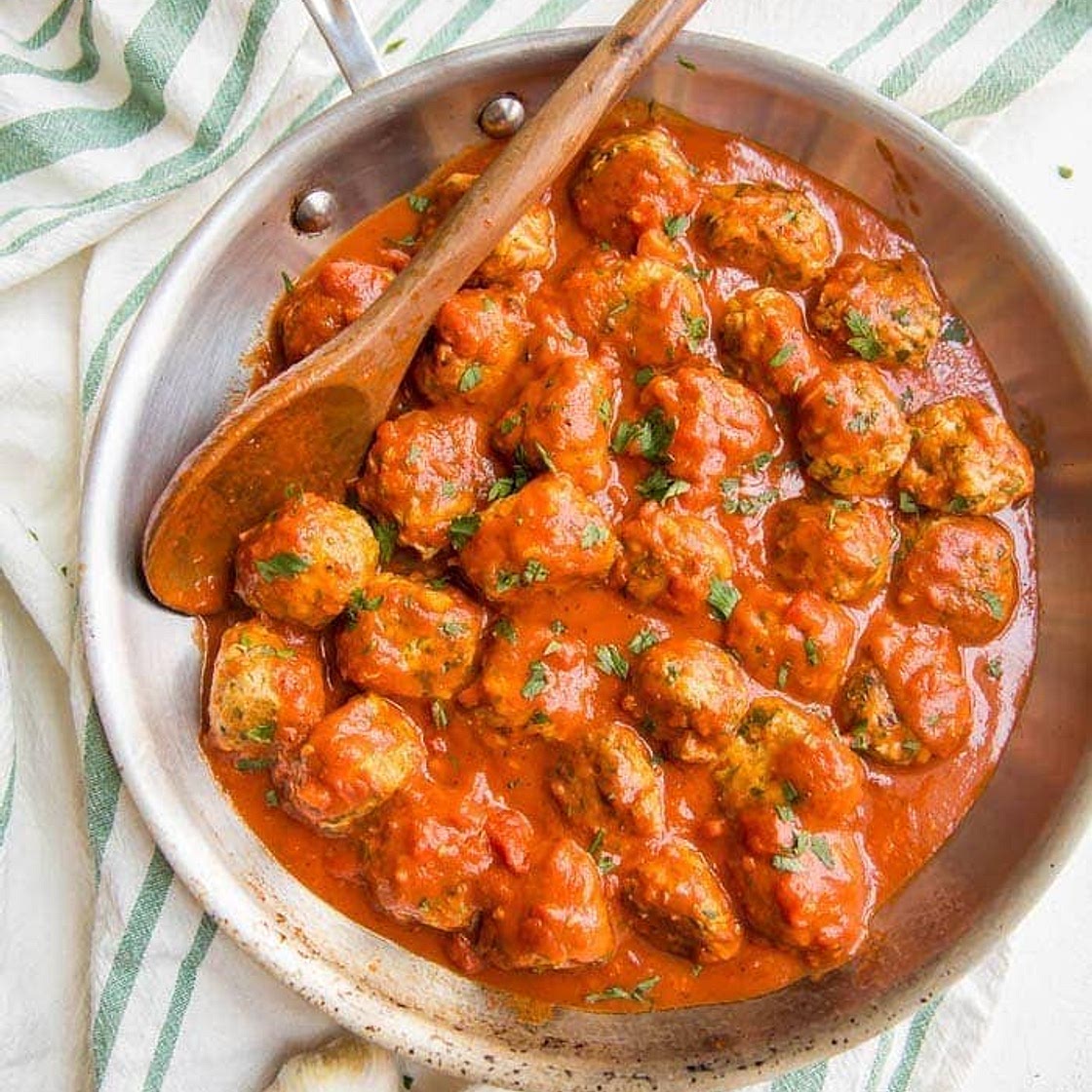 Best Ever Italian Paleo Meatballs with Creamy Tomato Sauce