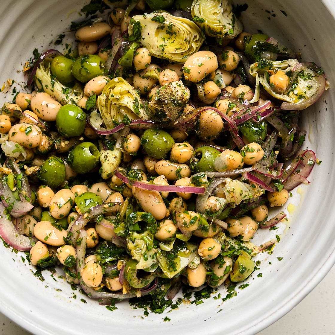 Marinated Za'atar Bean Salad