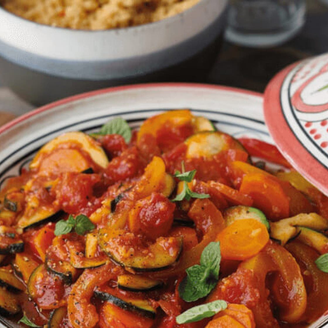 Gemüse-Tajine mit Couscous