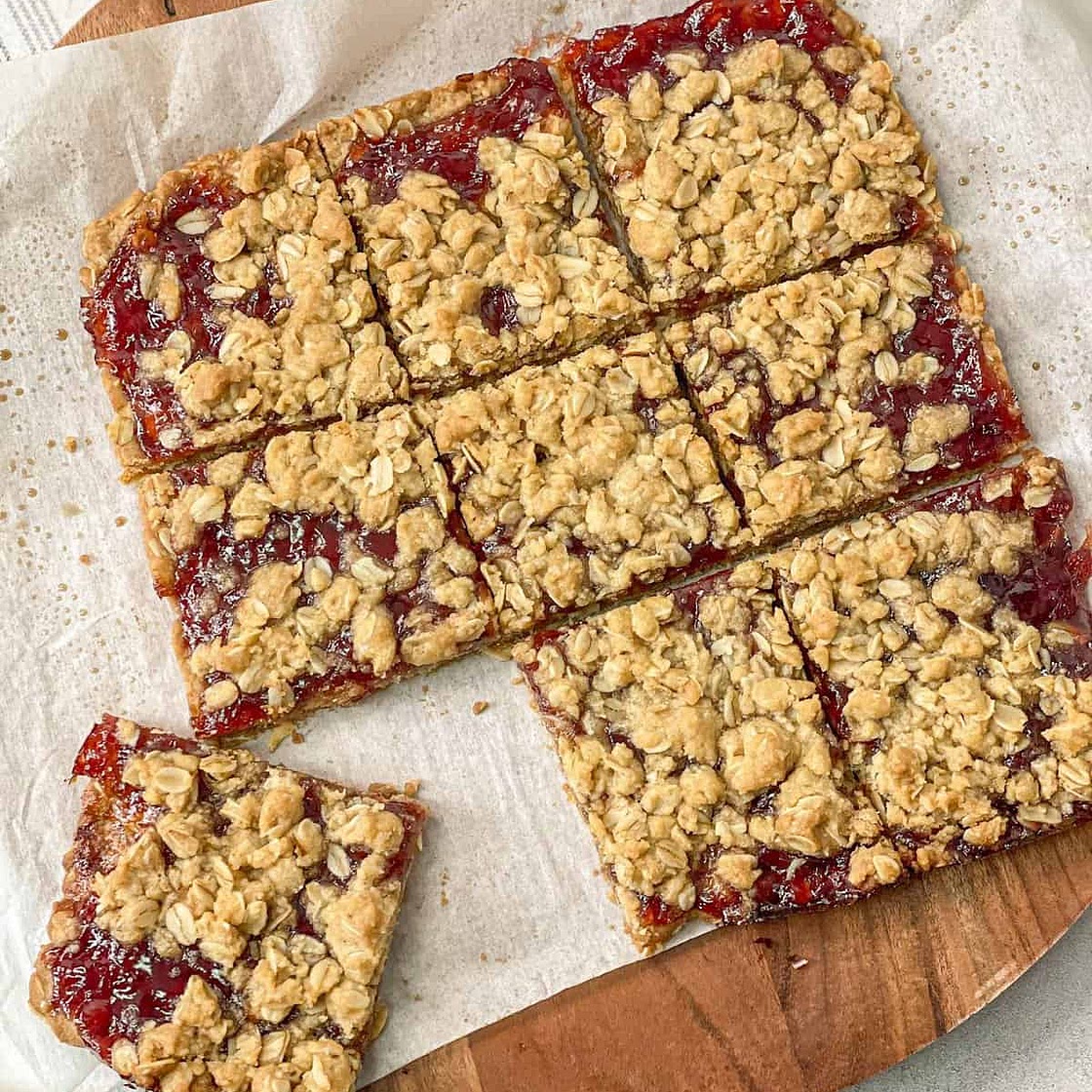 Oatmeal Jam Bars