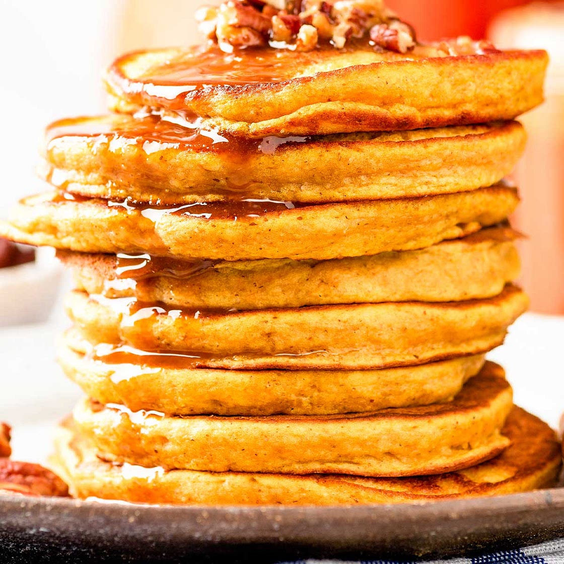 Paleo Pumpkin Pancakes with Coconut Flour