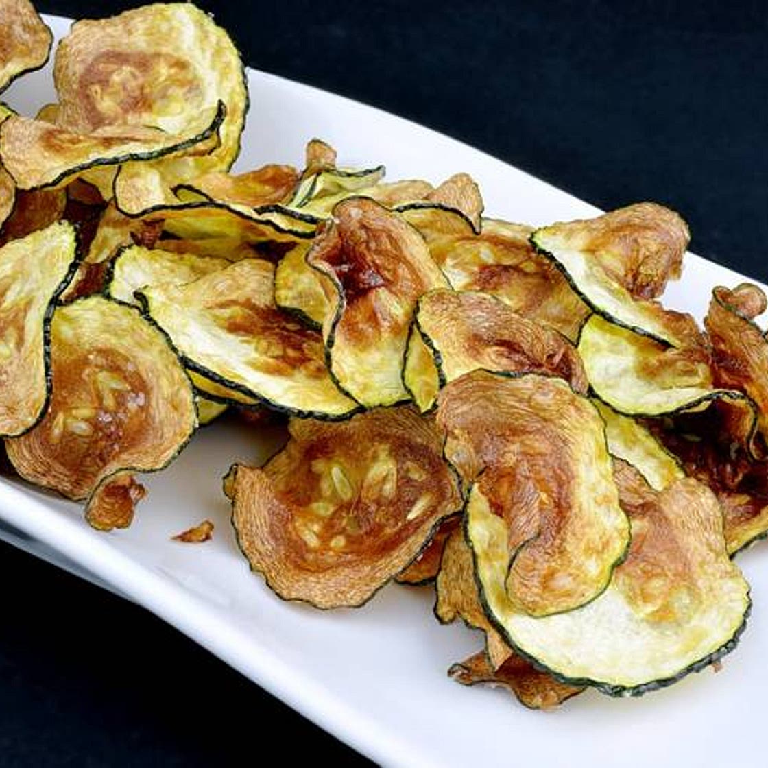 Chips de calabacín muy crujientes