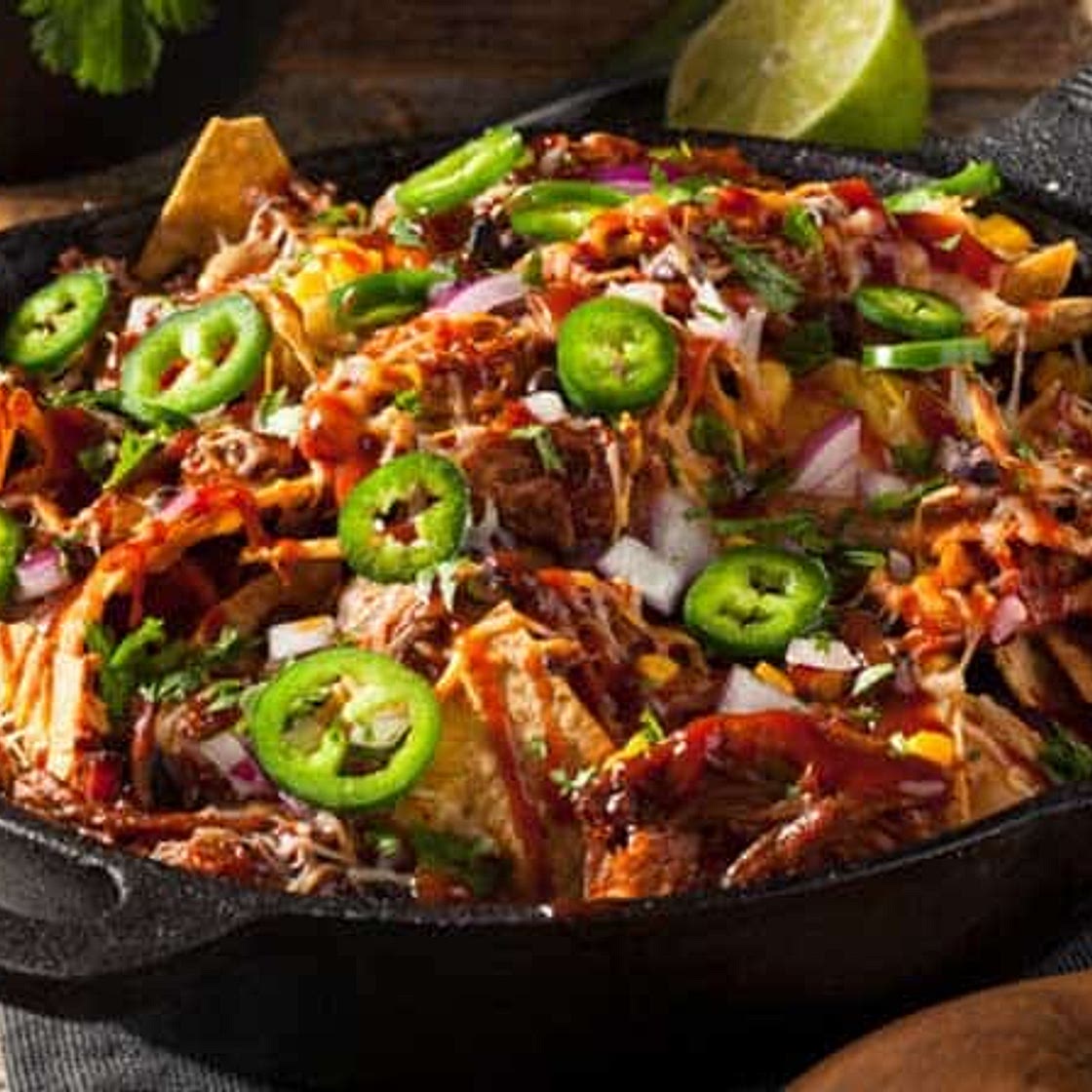 Smoked Pulled Pork Nachos