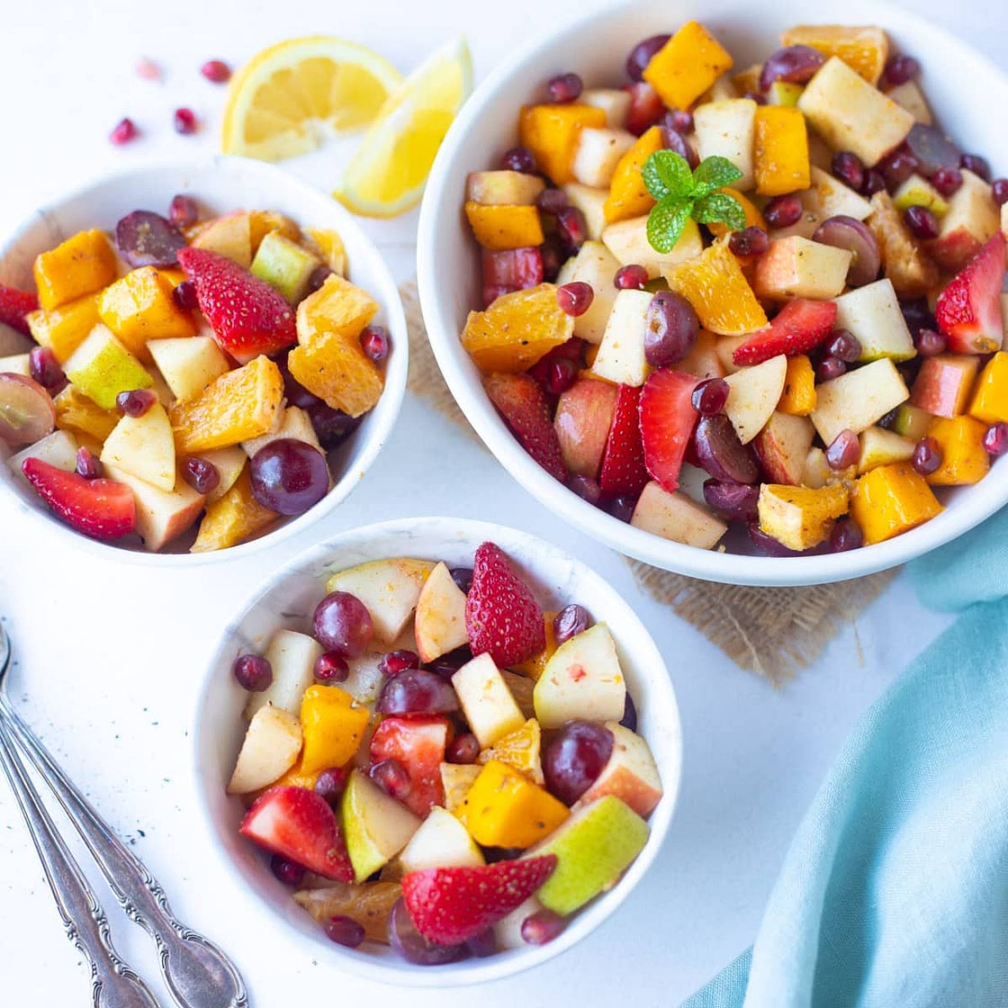 Fruit Chaat (Fruit Salad with Chaat Masala)