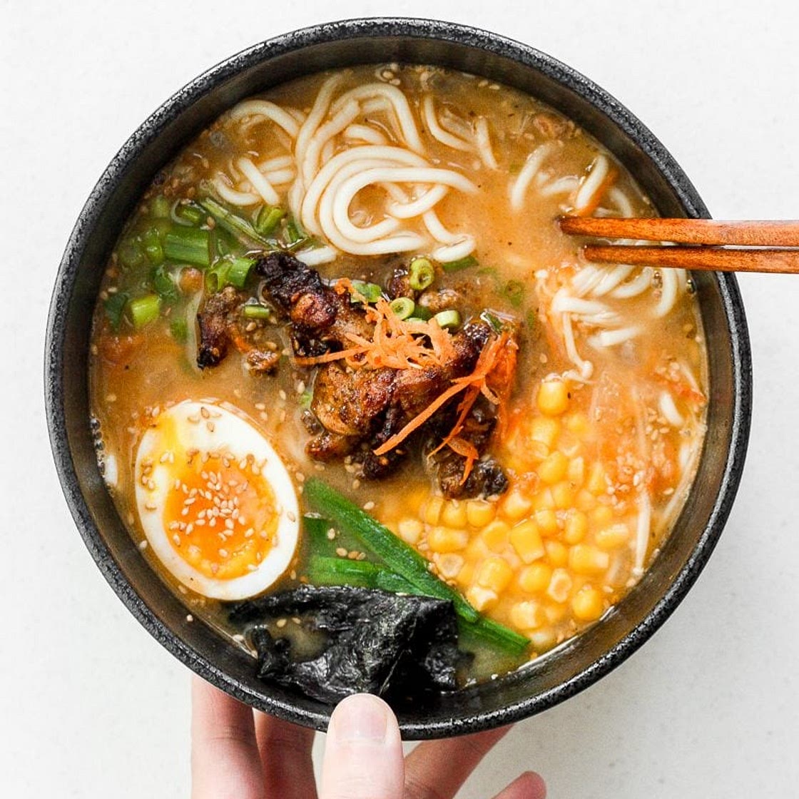 Healthy Miso Ramen with Chicken