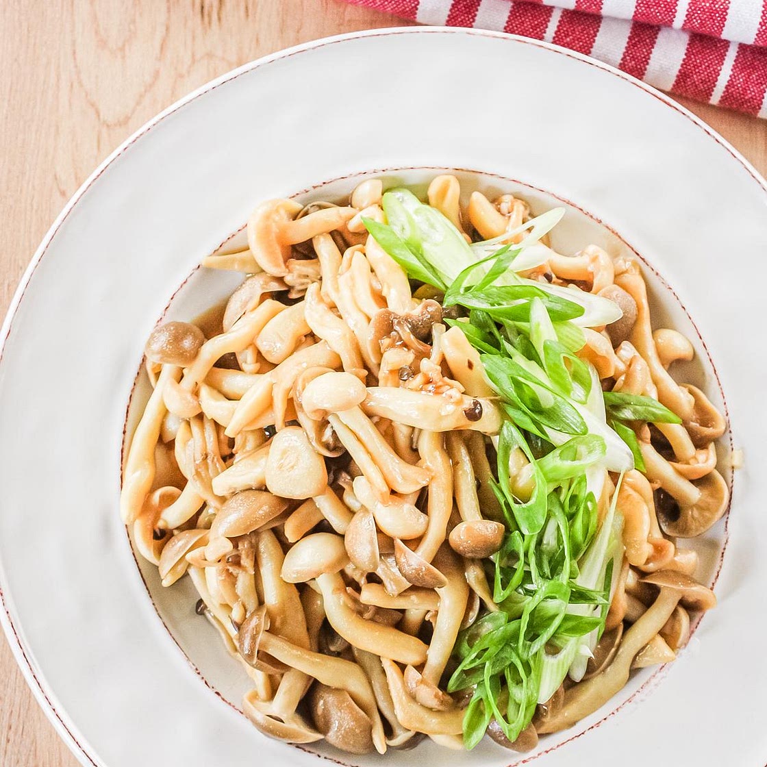 Butter Garlic Soy Sauce Shimeji Stir Fry