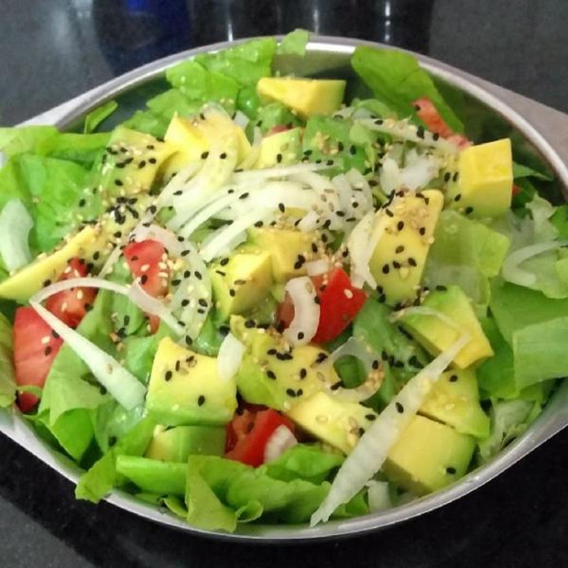 Receita de Salada verde com molho de mostarda