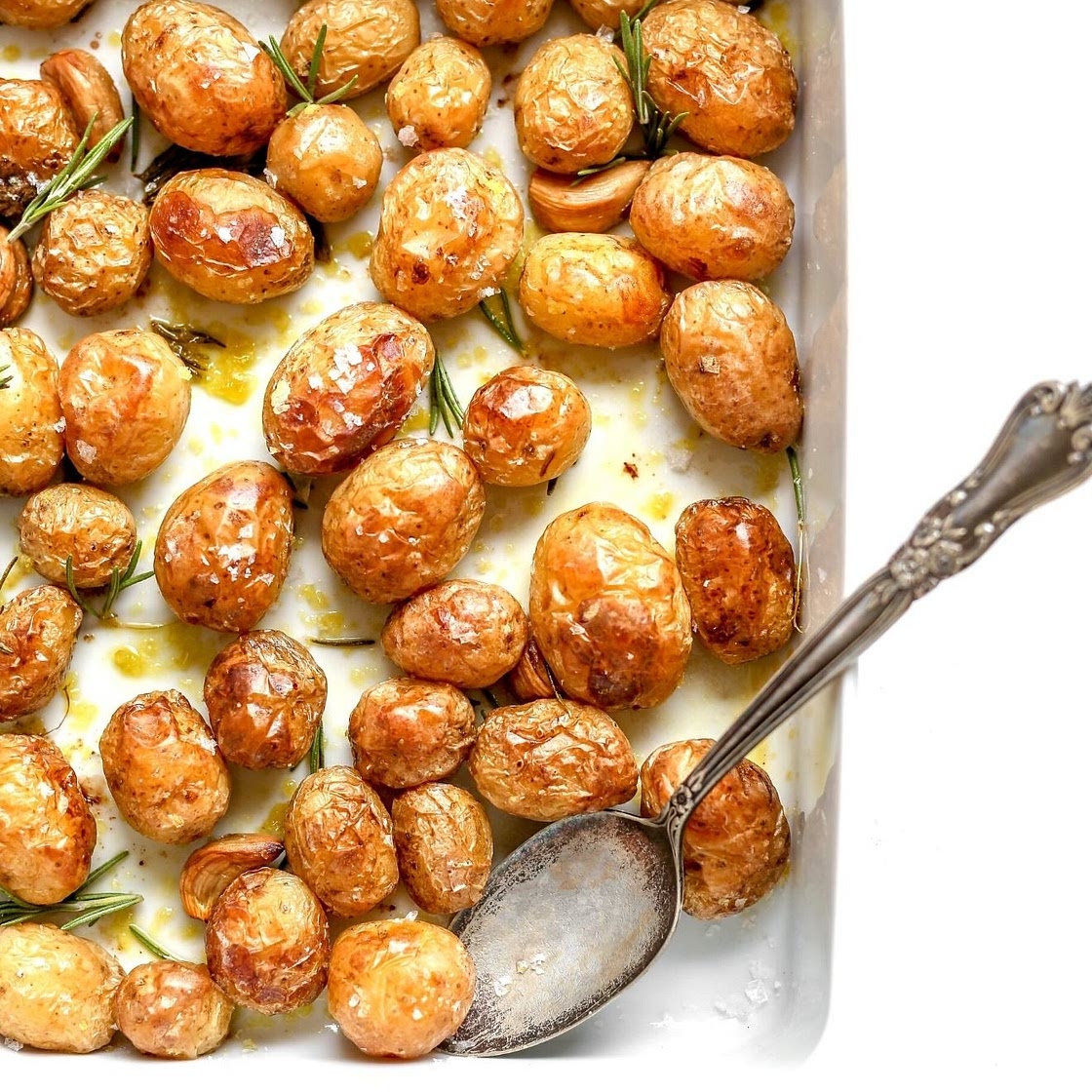 Soft & Crispy Roasted Mini Potatoes