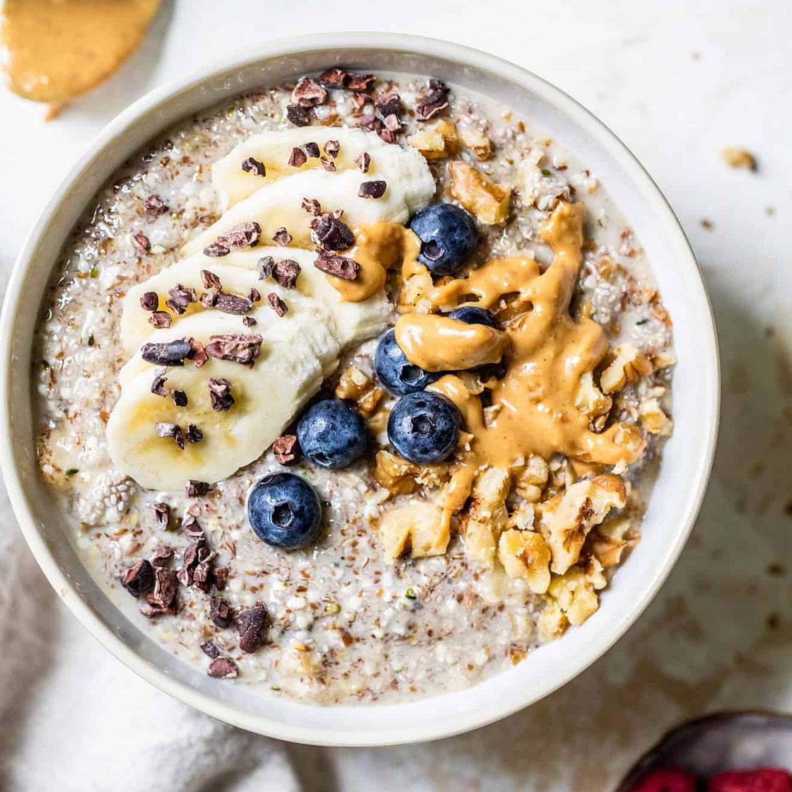 Banana Bread Oat-less Oatmeal