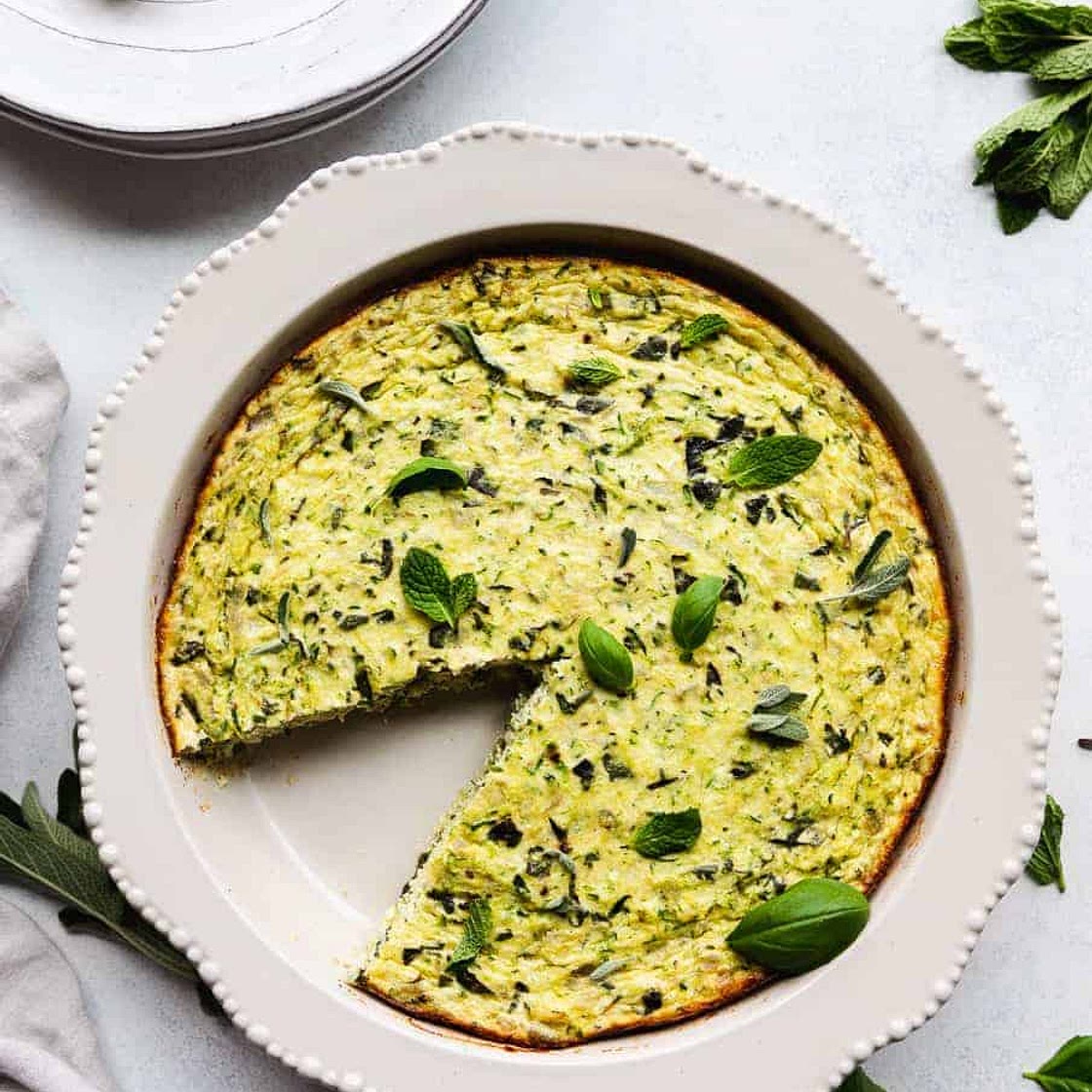 Herbed Zucchini and Ricotta Pie