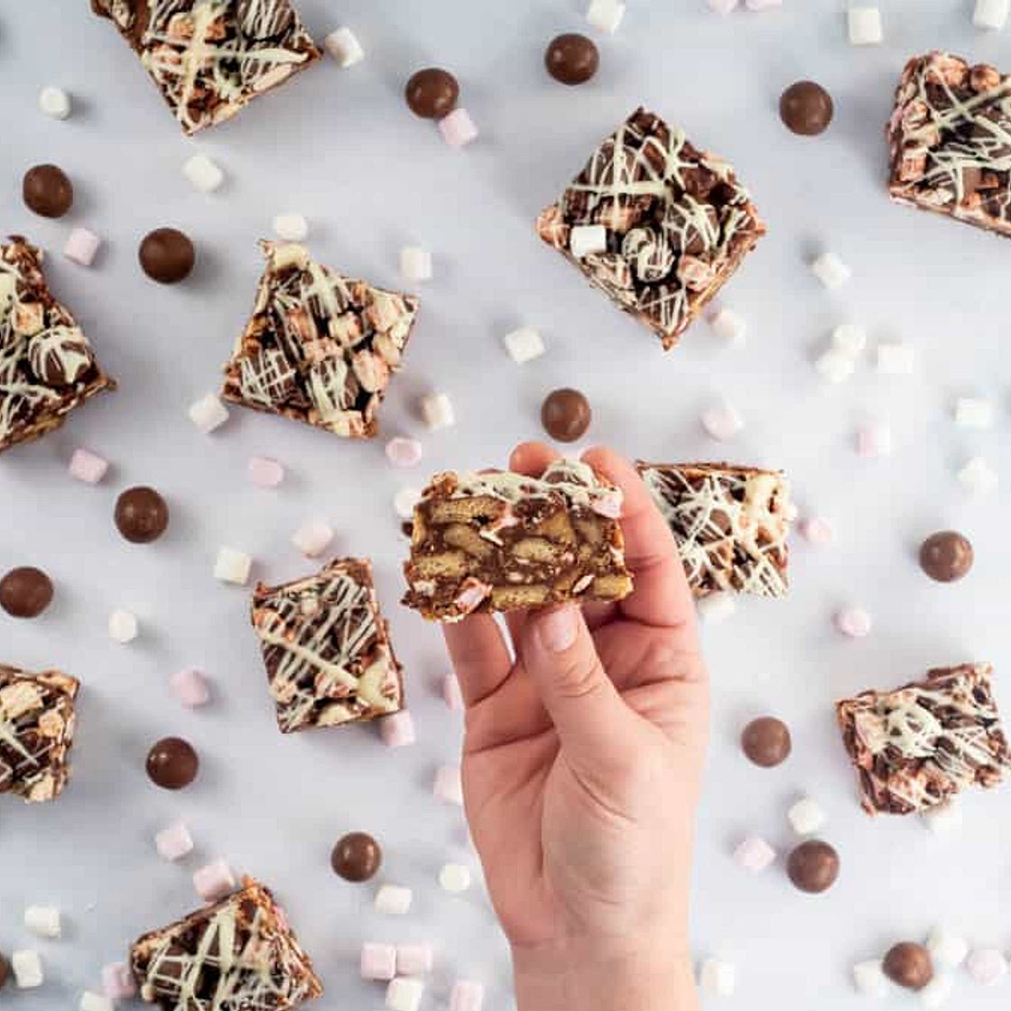 Easy Rocky Road With Maltesers - No Bake Sweet Recipe