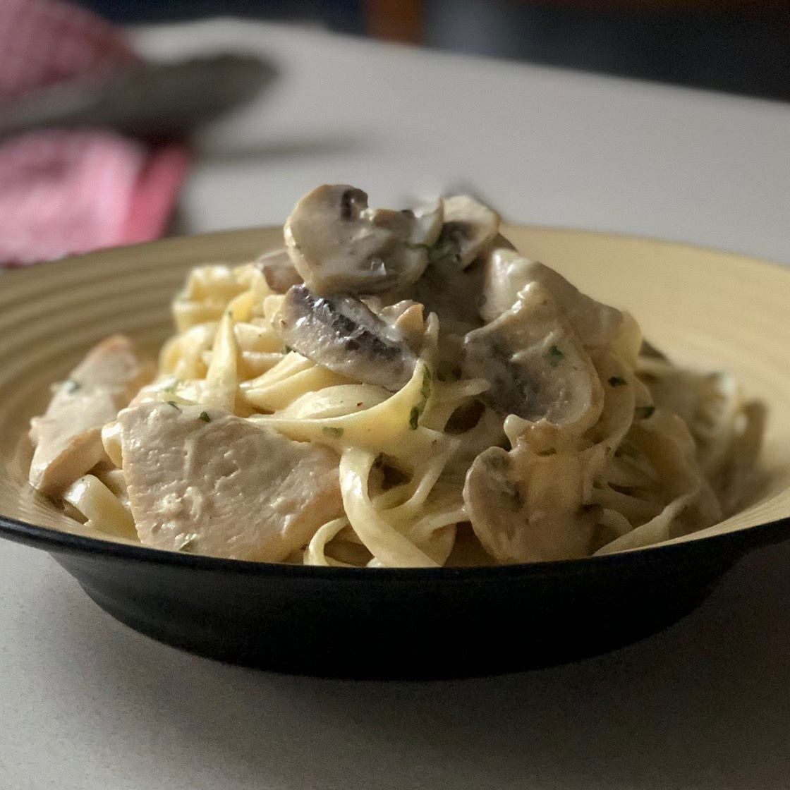 Tagliatelle au poulet citronné