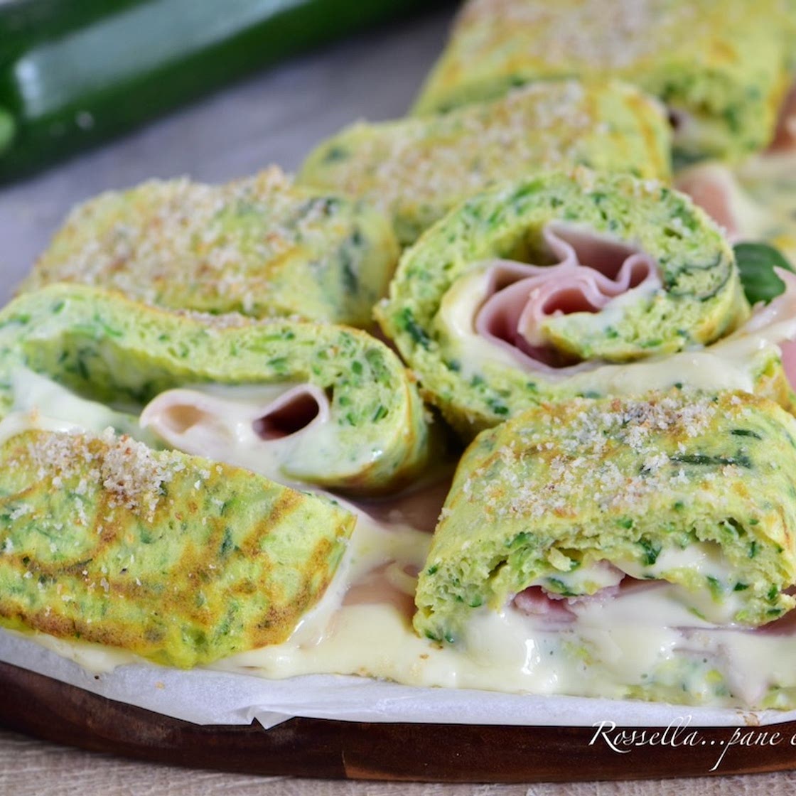 Rotolo di Zucchine con Sottiletta e Prosciutto RICETTA Antipasto facile