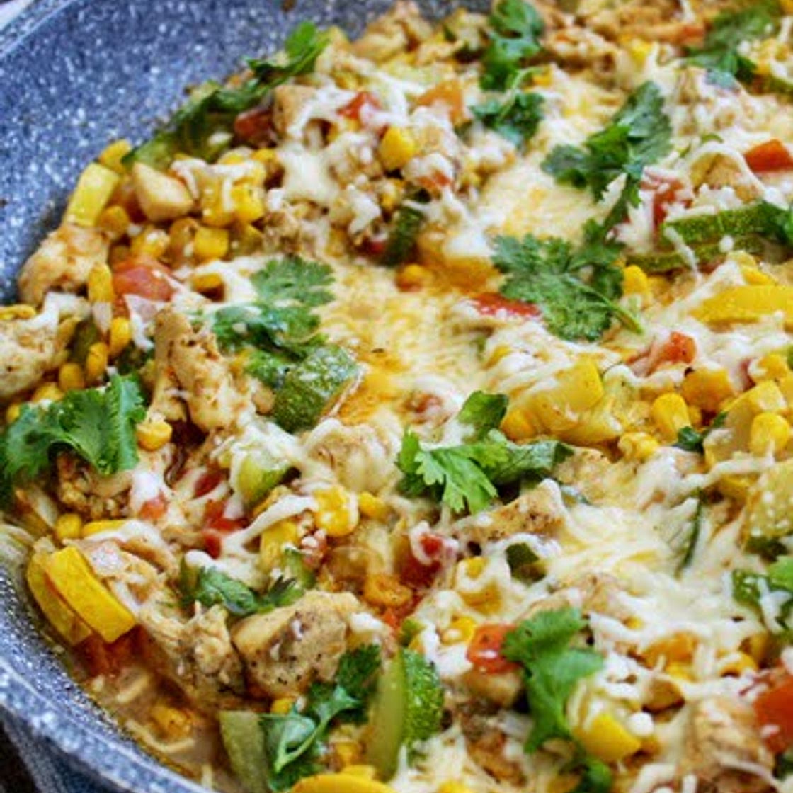 Mexican Chicken Zucchini Skillet