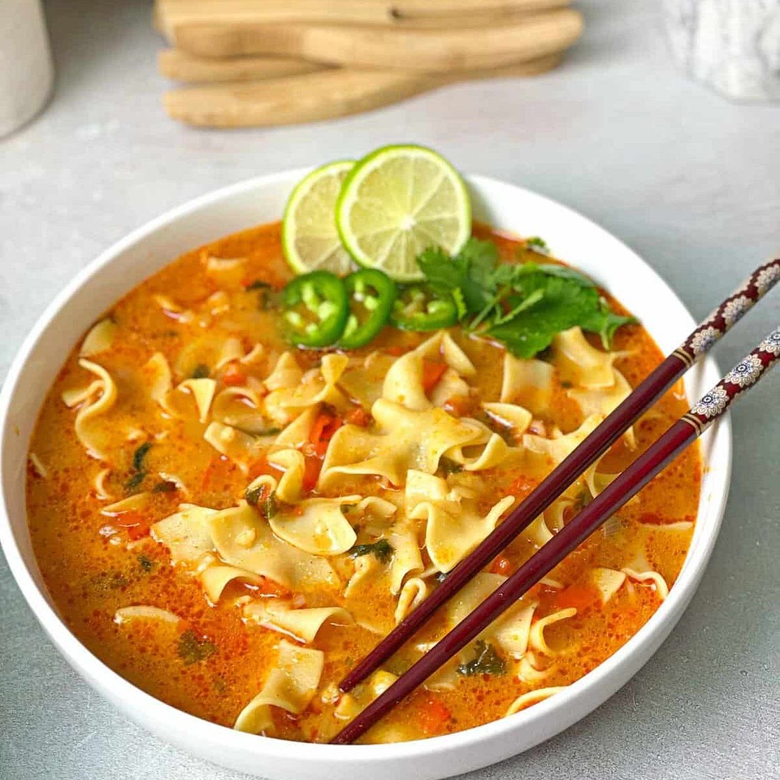 Thai Red Curry Noodle Soup Recipe