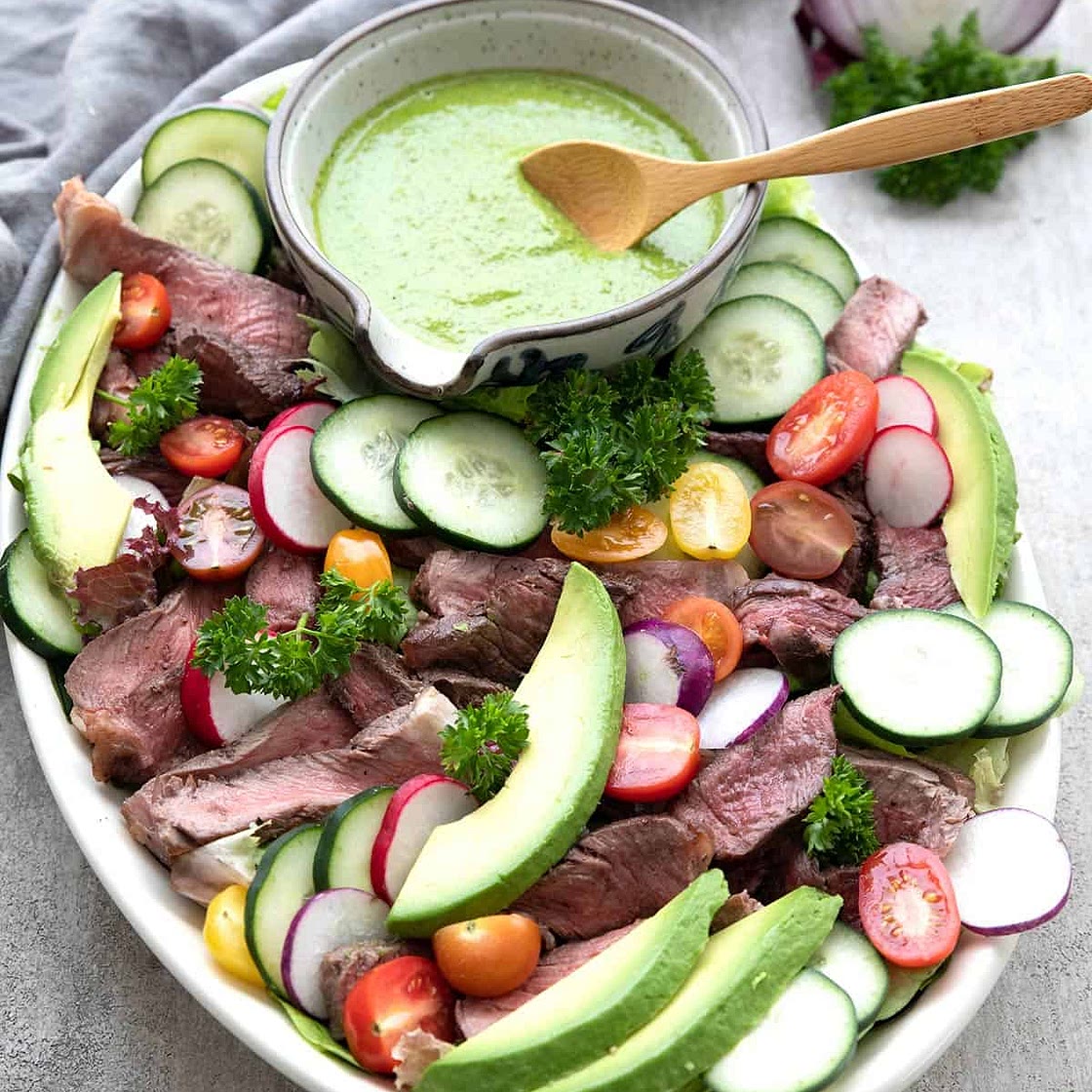 Chimichurri Steak Salad Recipe