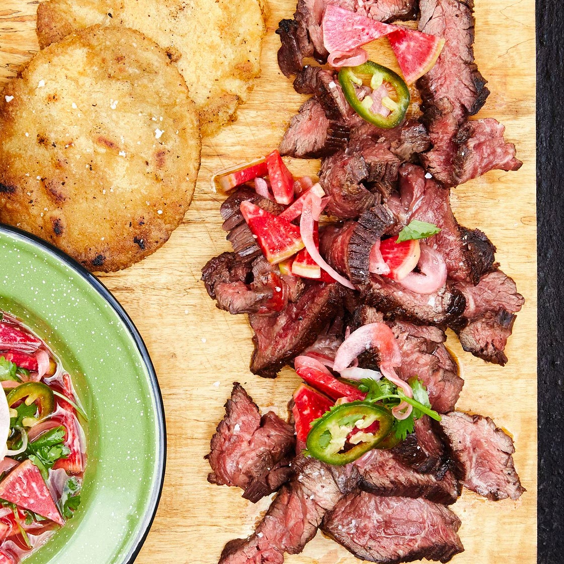 Hanger Steak With Chimol