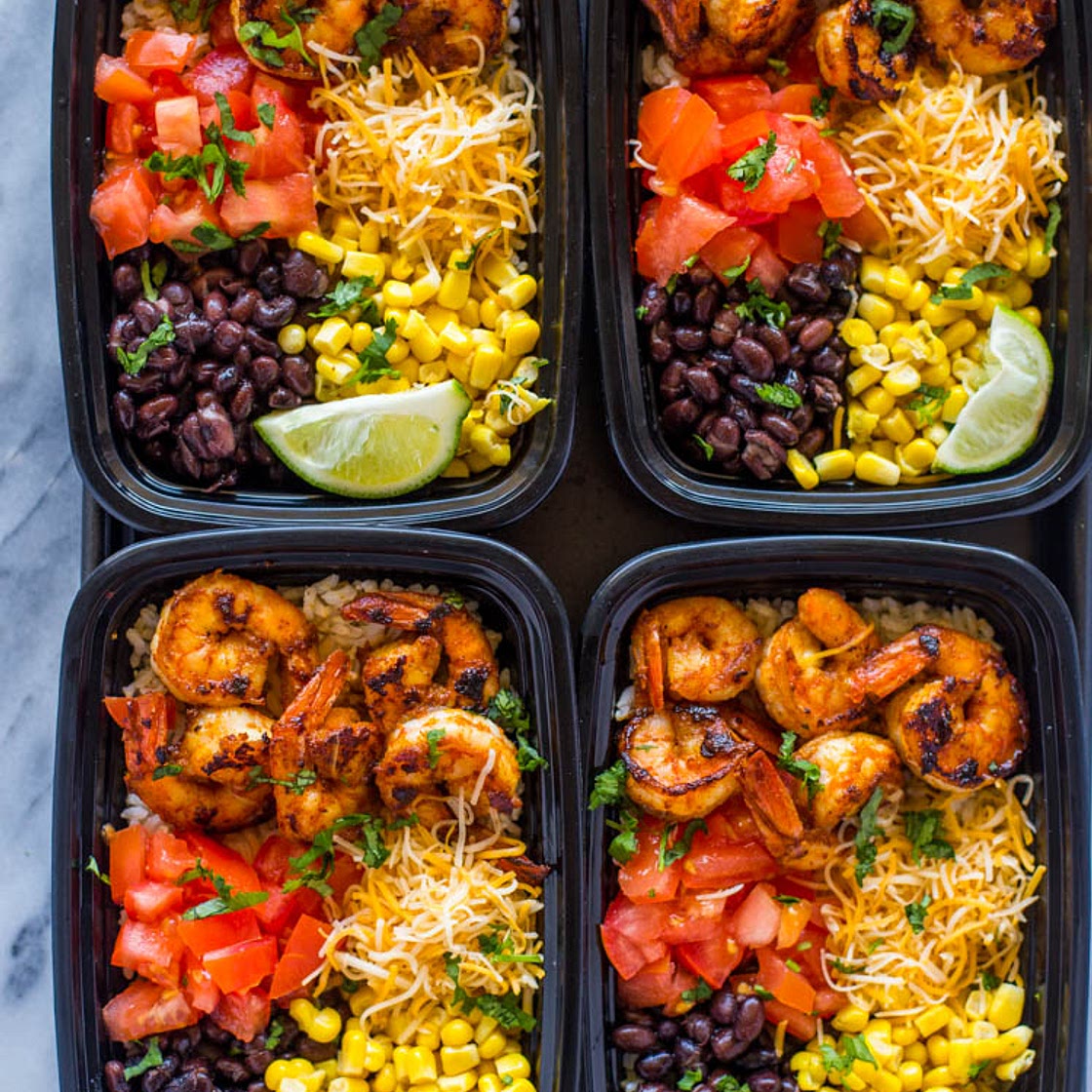 Shrimp Taco Meal Prep Bowls