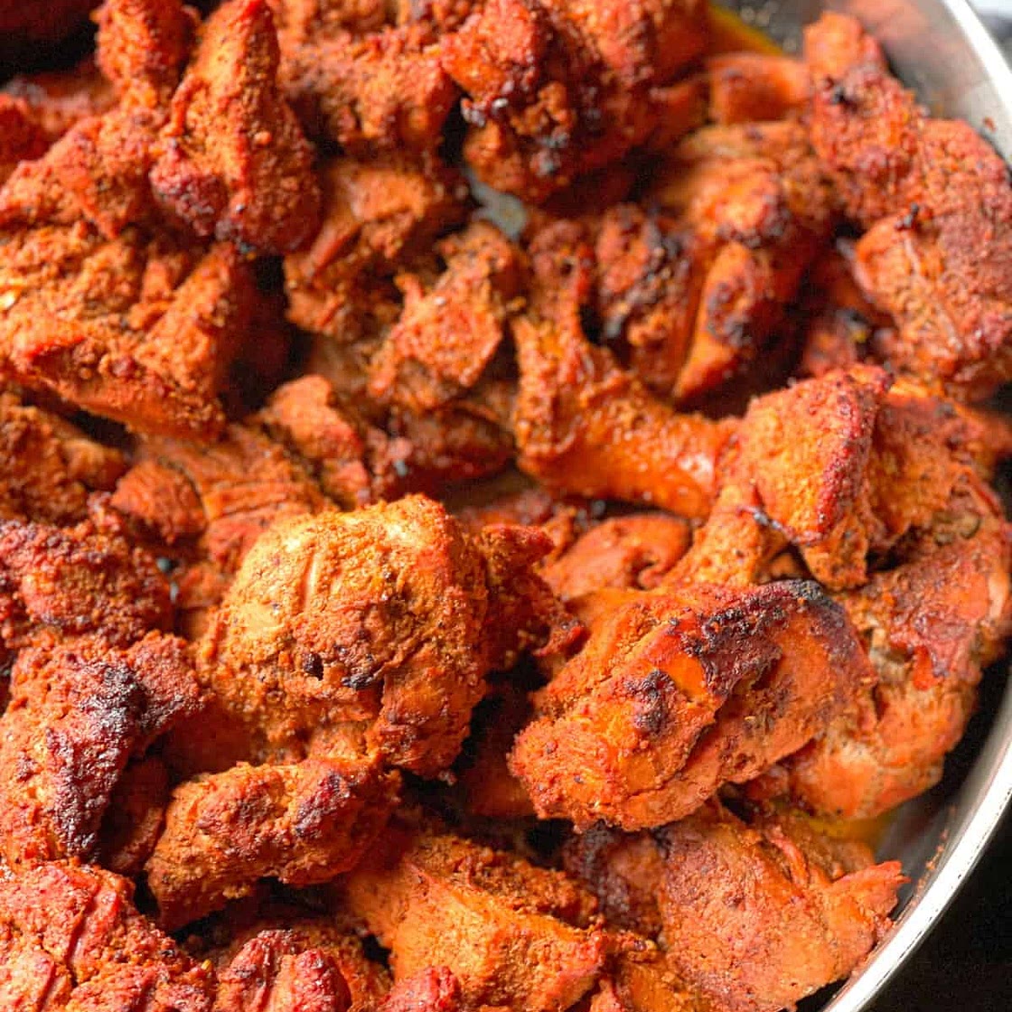 The Best Grilled Chicken Tikka (Tandoori Chicken)