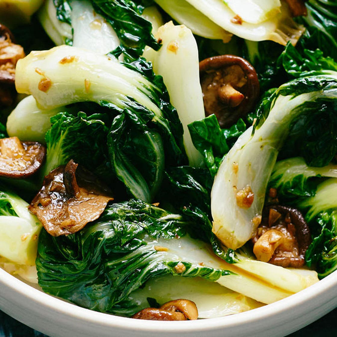 Bok Choy and Mushroom Stir-Fry