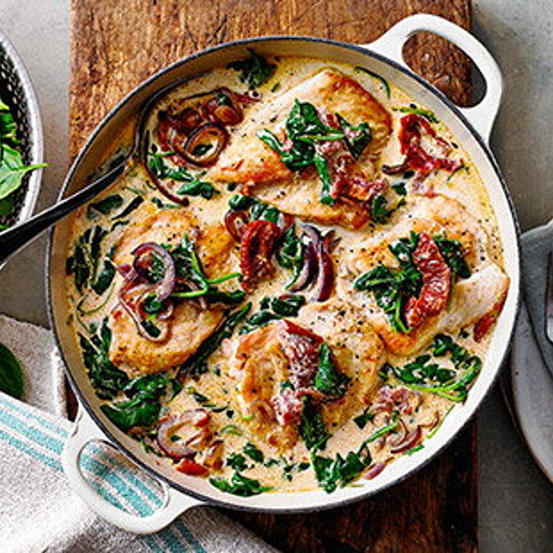 Creamy spinach chicken