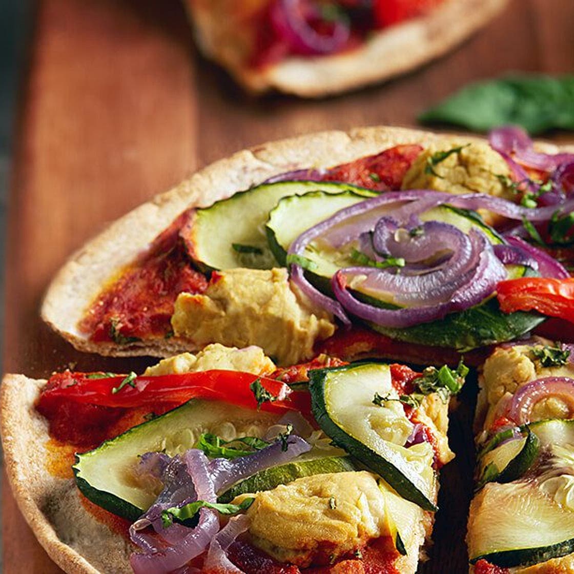 Cheesy Vegan Veggie Pizzette