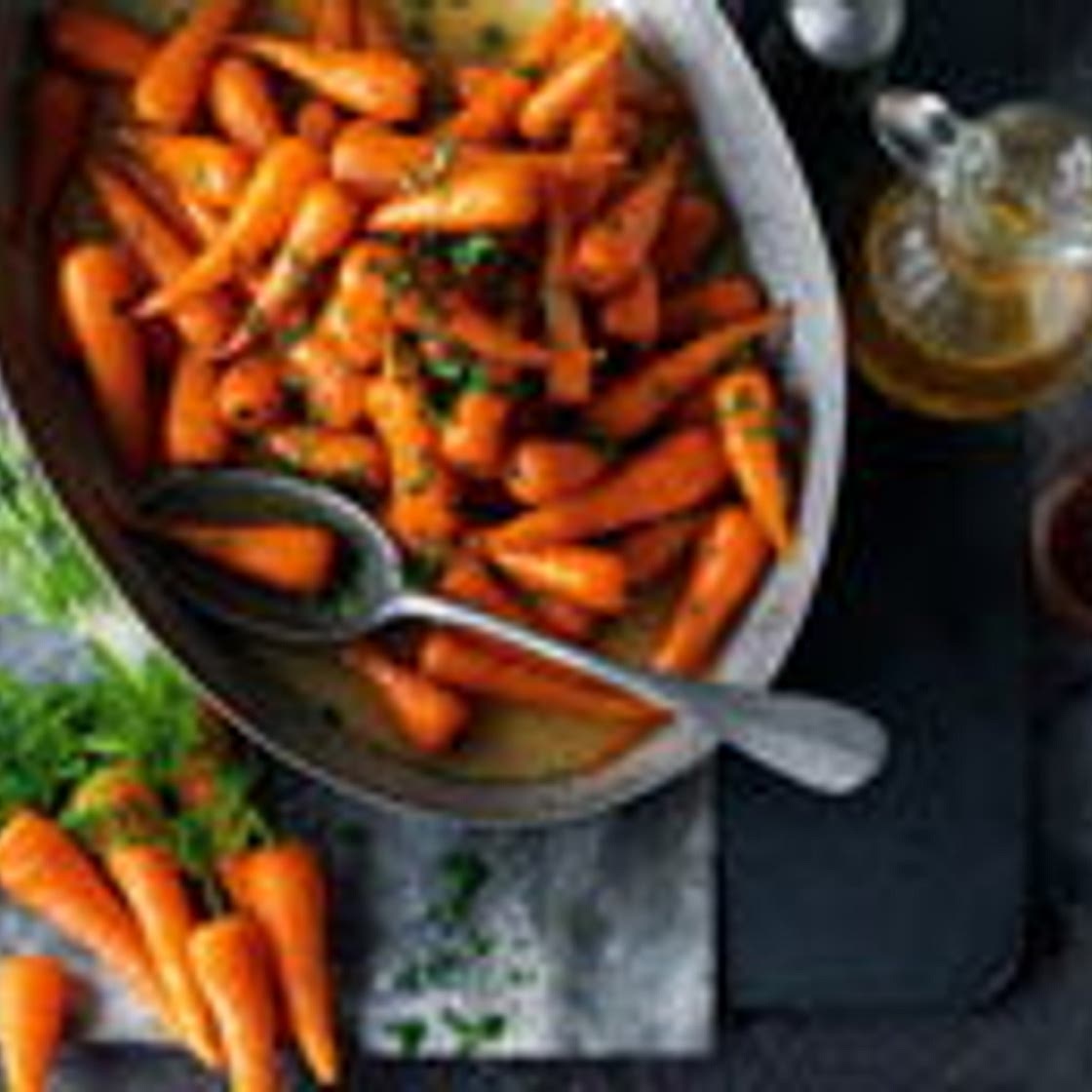 Sweet roasted chantenay carrots