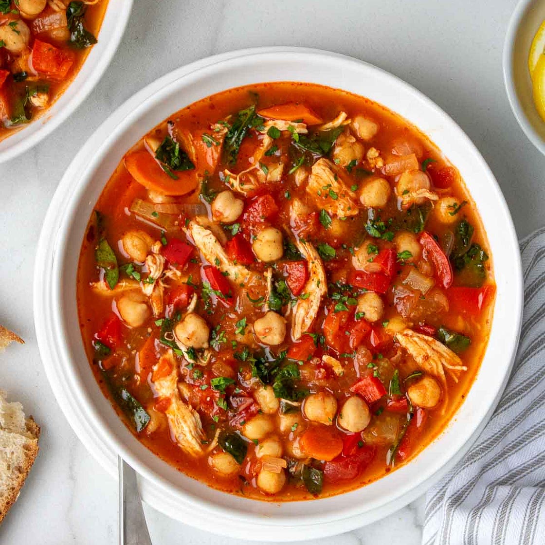 Chickpea Chicken Soup