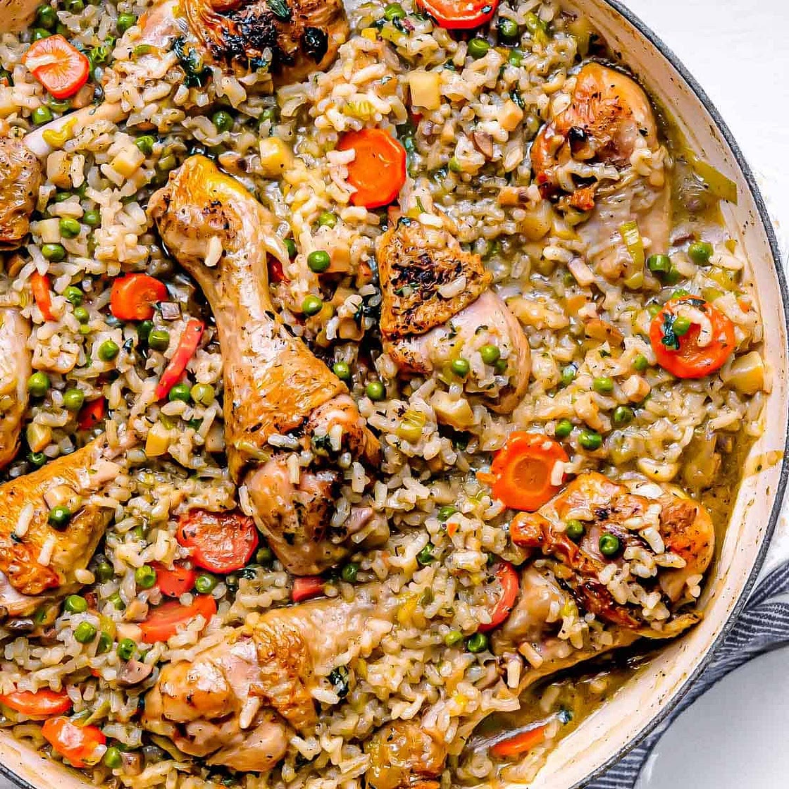 Easy Chicken Pilaf (One Pot Romanian Healthy Comfort Food)