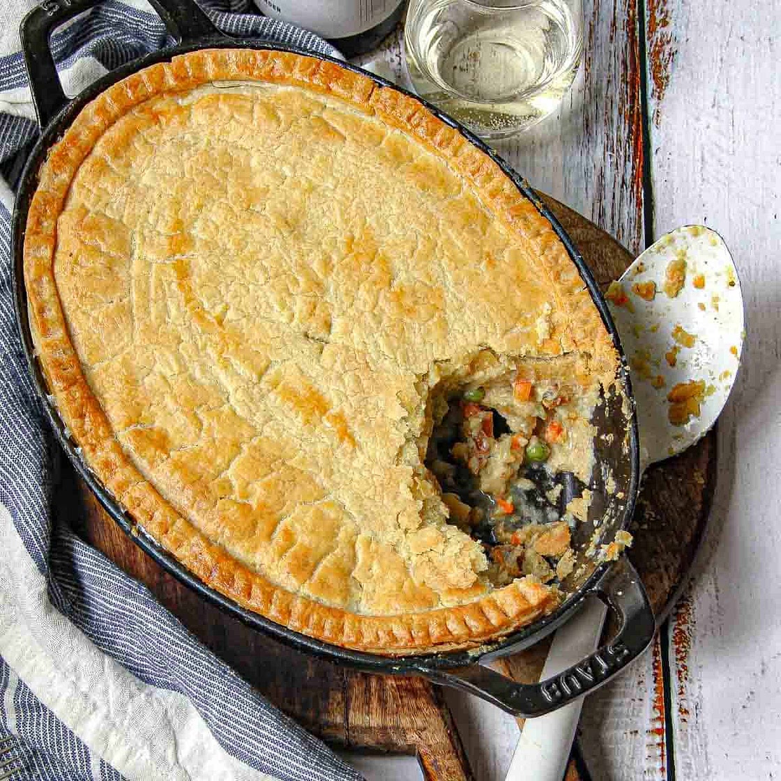 Smoked Fish Pie in Shortcrust Pastry