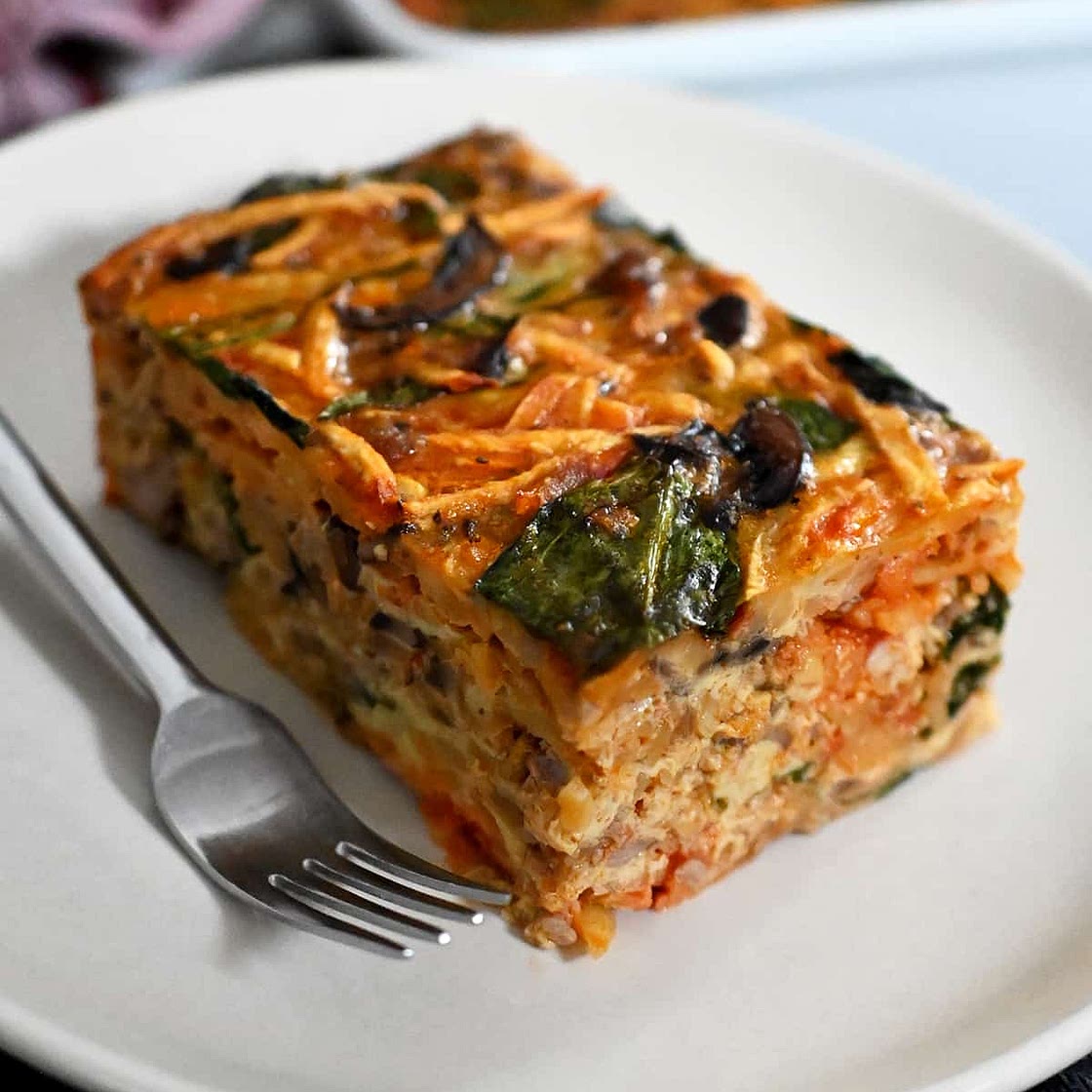 Italian Sausage and Mushroom Breakfast Casserole (Whole30, Gluten Free)