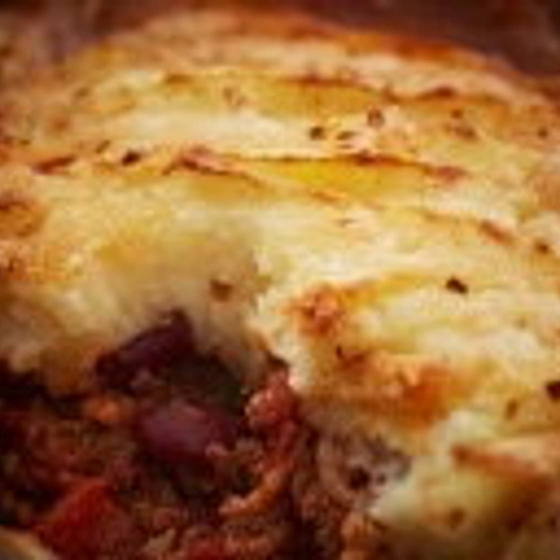 Chilli con carne cottage pie with mash