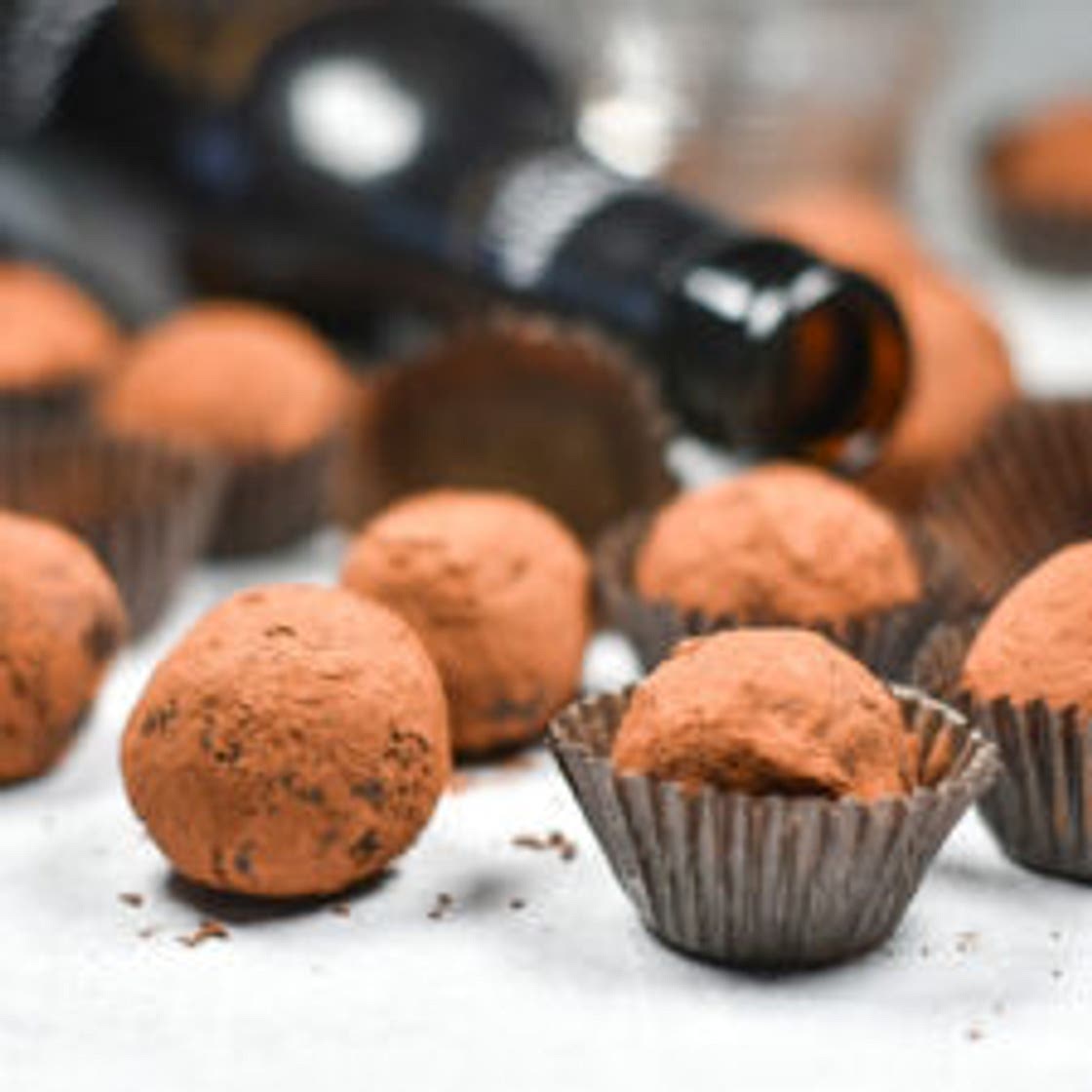 Guinness and Dark Chocolate Truffles