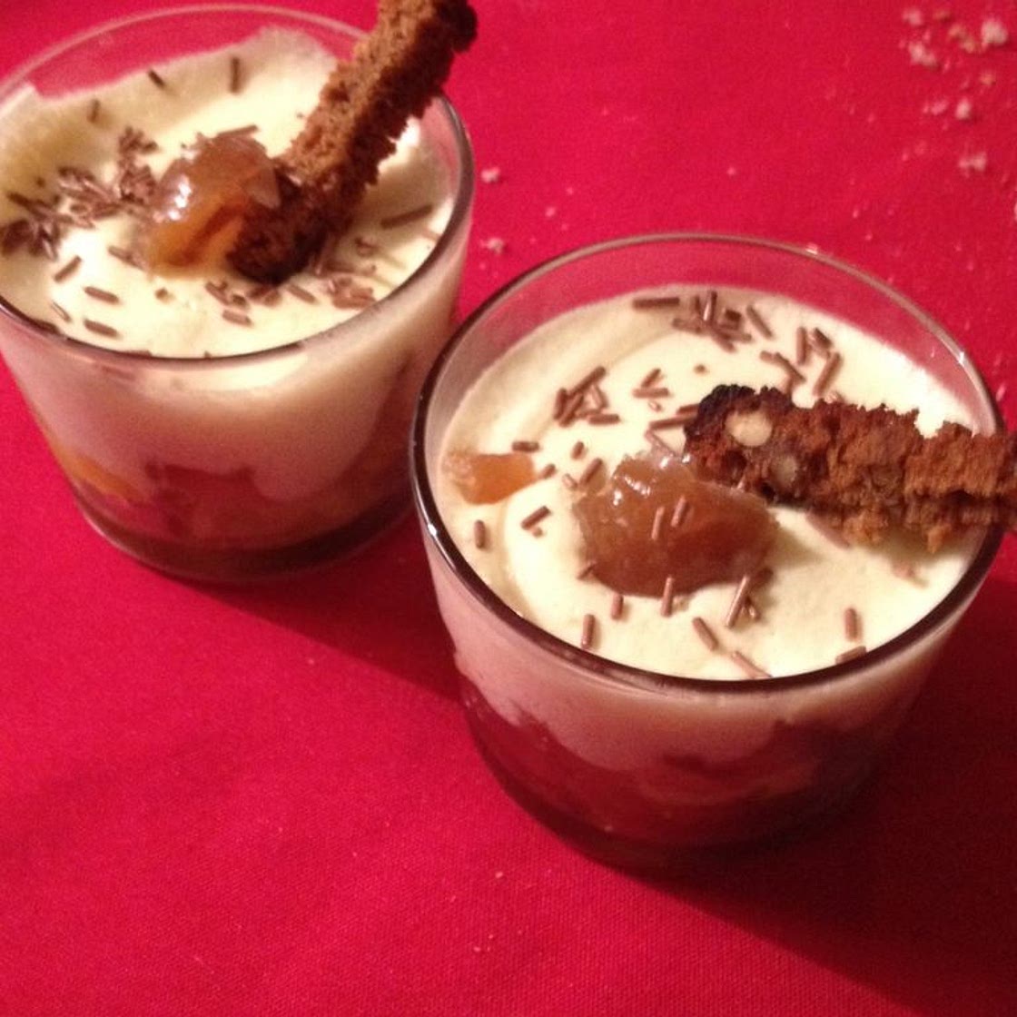 Verrine de Noel aux marrons glacés