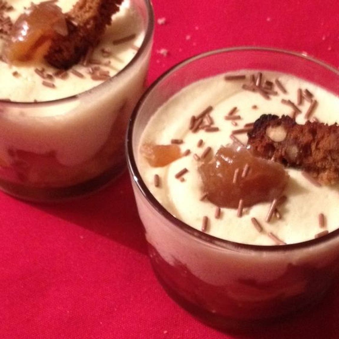 Verrine de Noel aux marrons glacés
