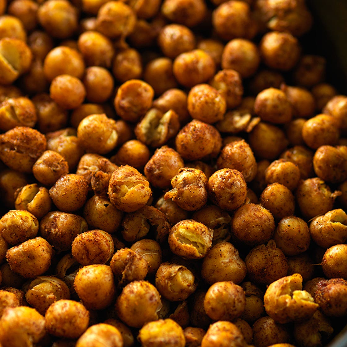 Spicy roasted chickpeas