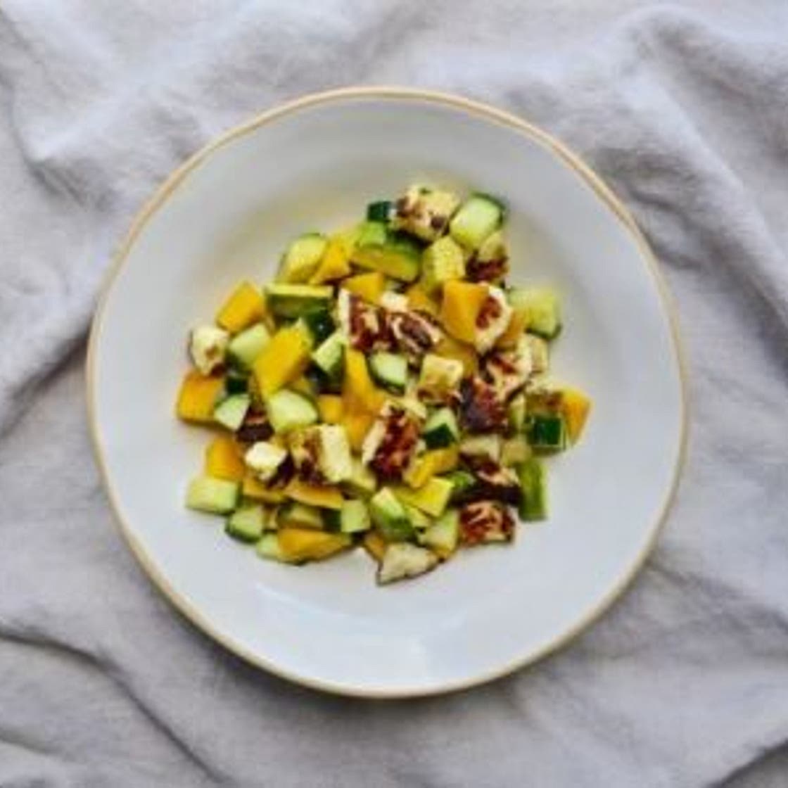 Halloumi Mango Salad
