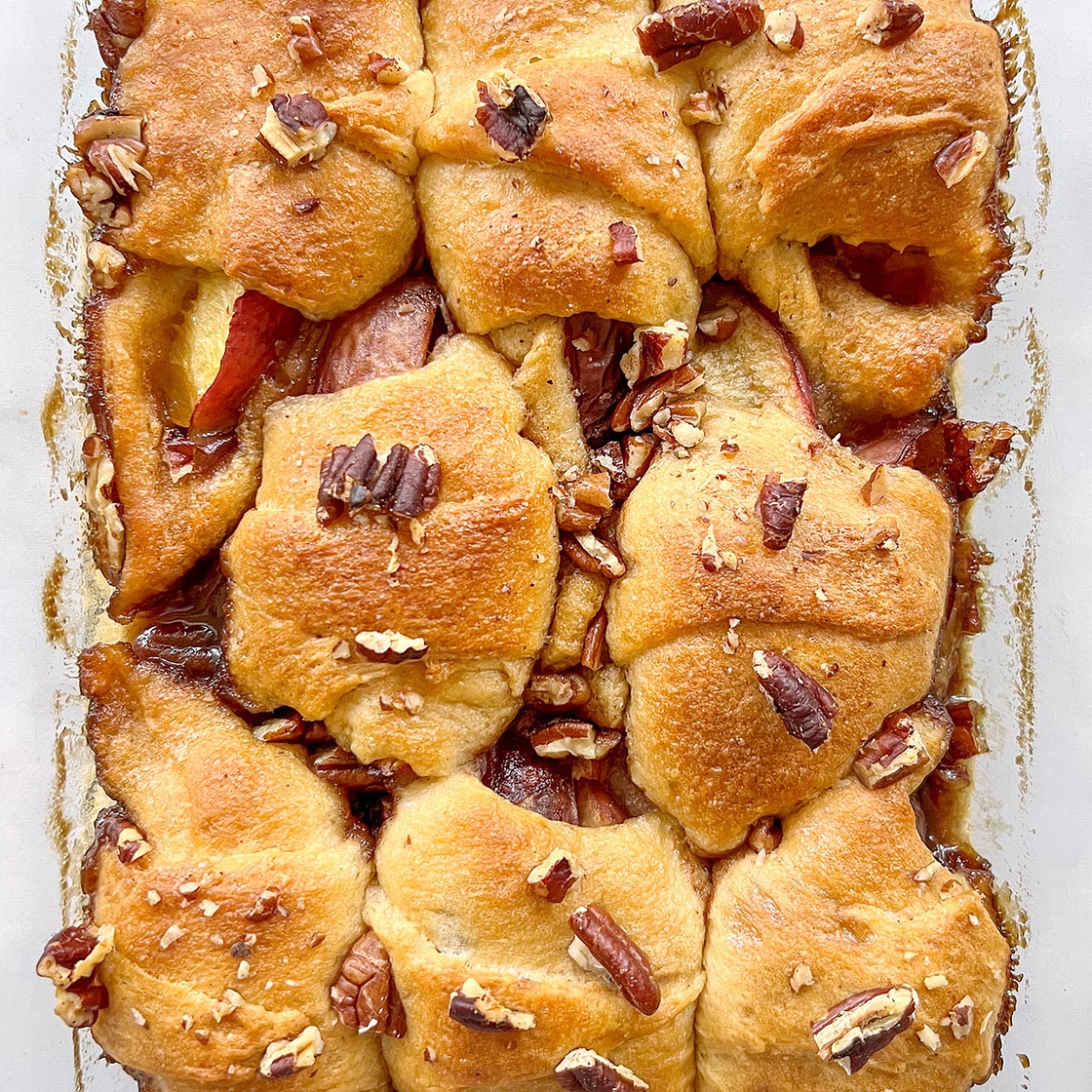 Peach Dumplings with Crescent Rolls