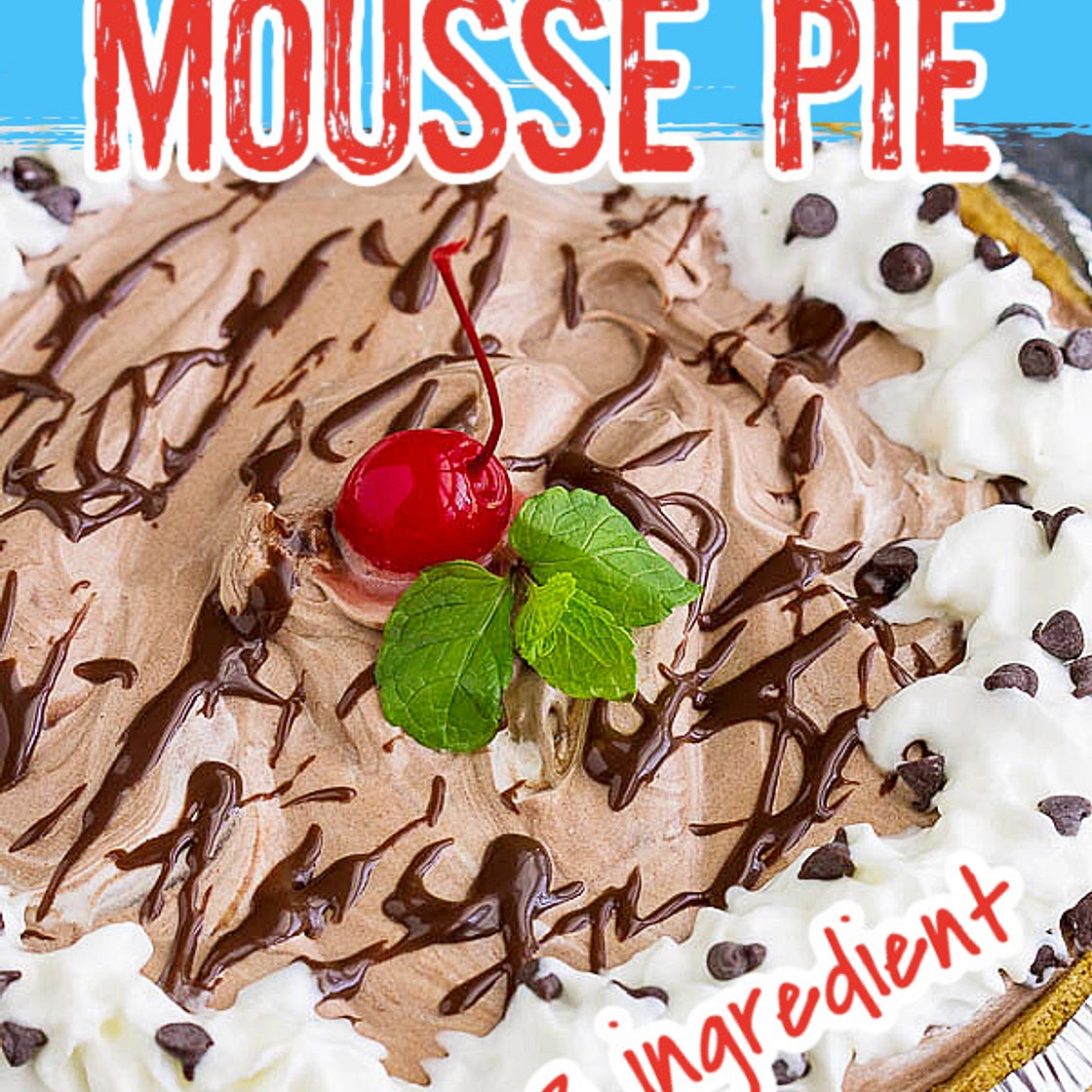 3 Ingredient Chocolate Mousse Pie
